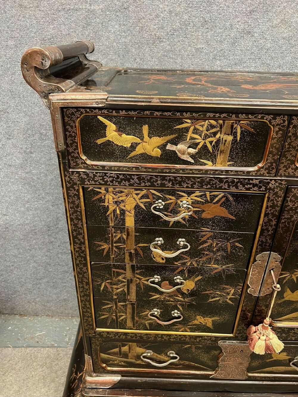 Japanese Meiji Period Shodana Cabinet On Stand photo vinterior