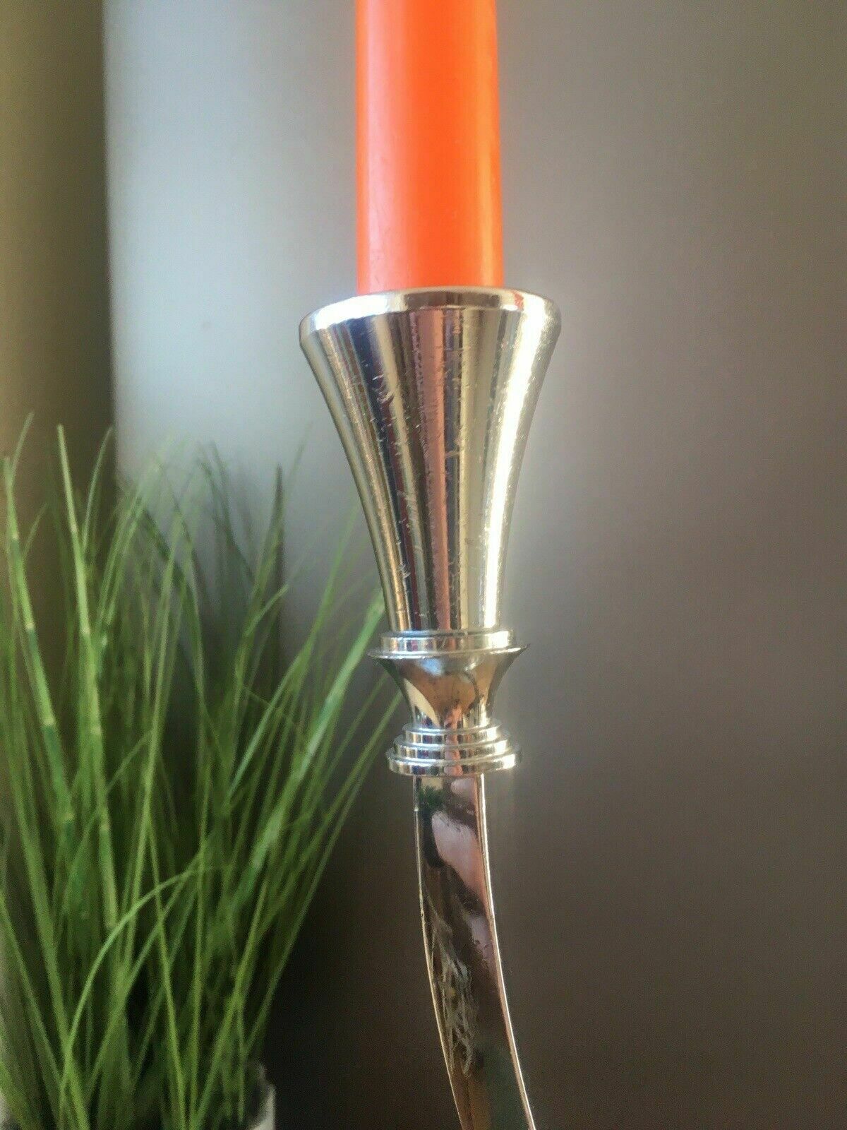 photo furniture Large Modernist Chrome Wmf Hotel 3 Branch Candelabrum Candlestick Candle Holder