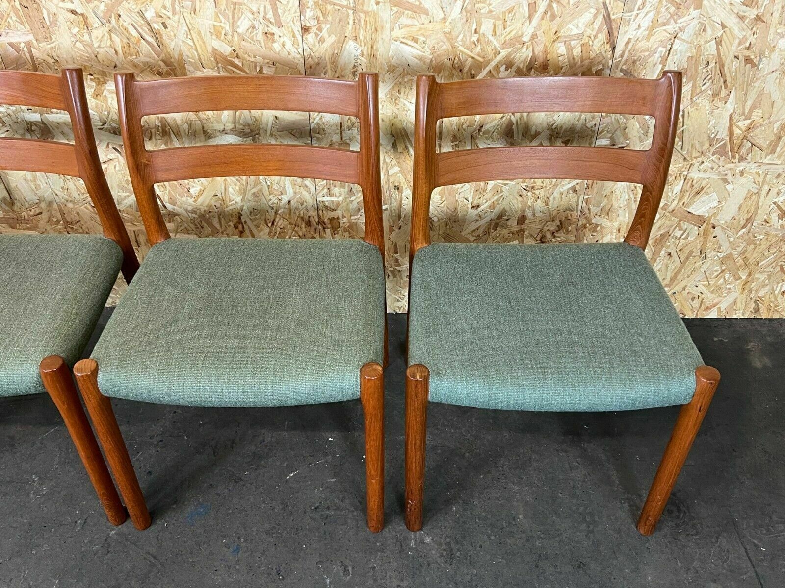 4x 60s 70s Chairs Teak Dining Chair Niels O. Möller For Jl Møllers 60s photo 1538.0