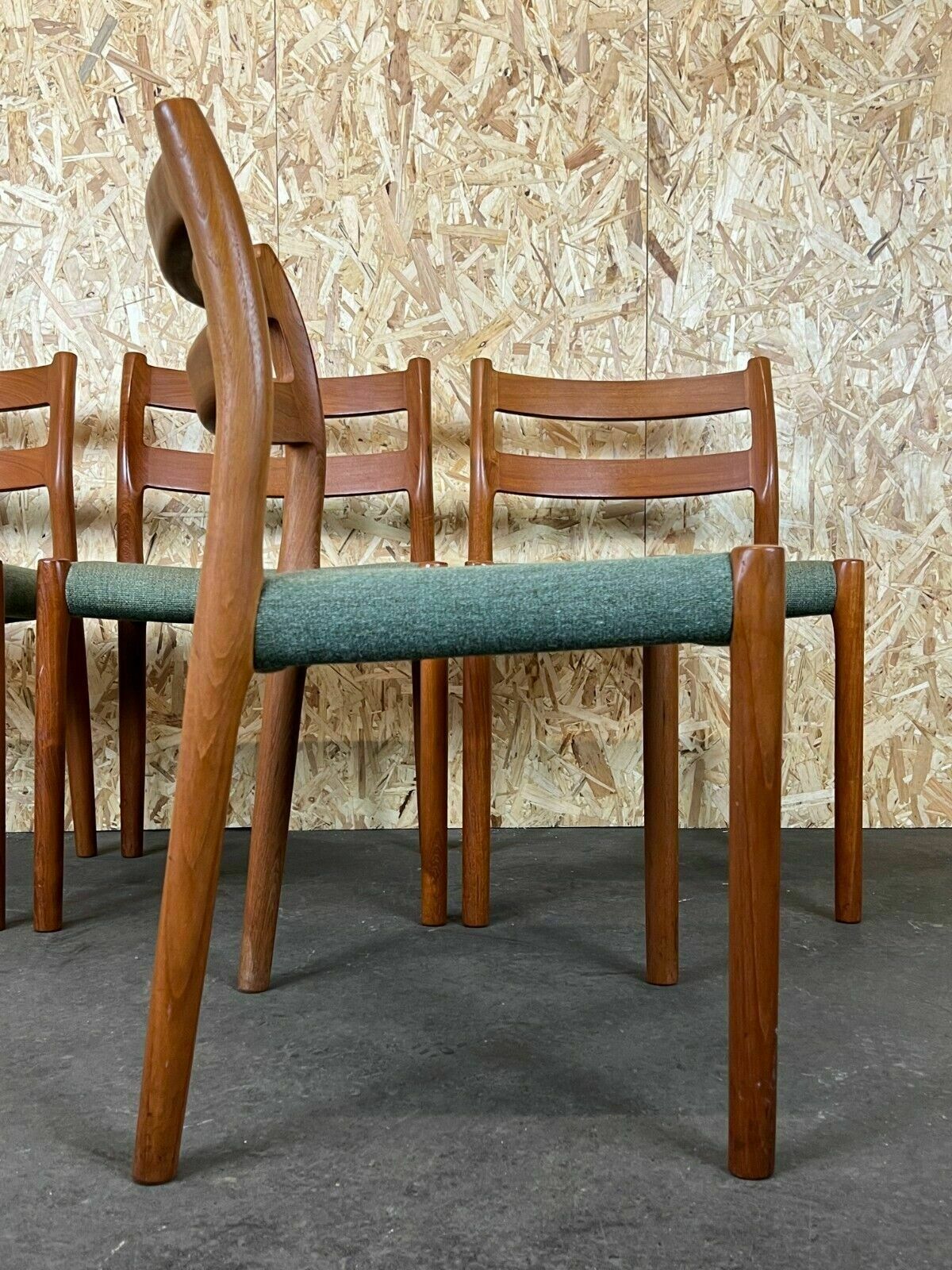 photo for sale 4x 60s 70s Chairs Teak Dining Chair Niels O. Möller For Jl Møllers 60s