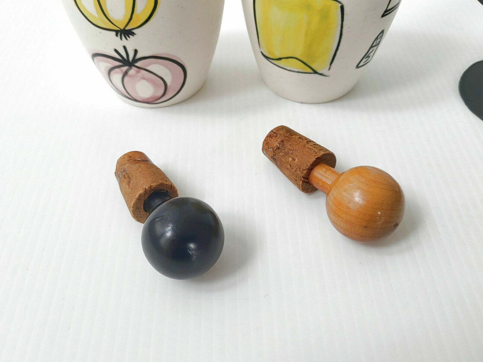 Vintage 1950s Ceramic, Wood & Metal 50s Rockabilly 1950s Vinegar Oiler photo Home Decor