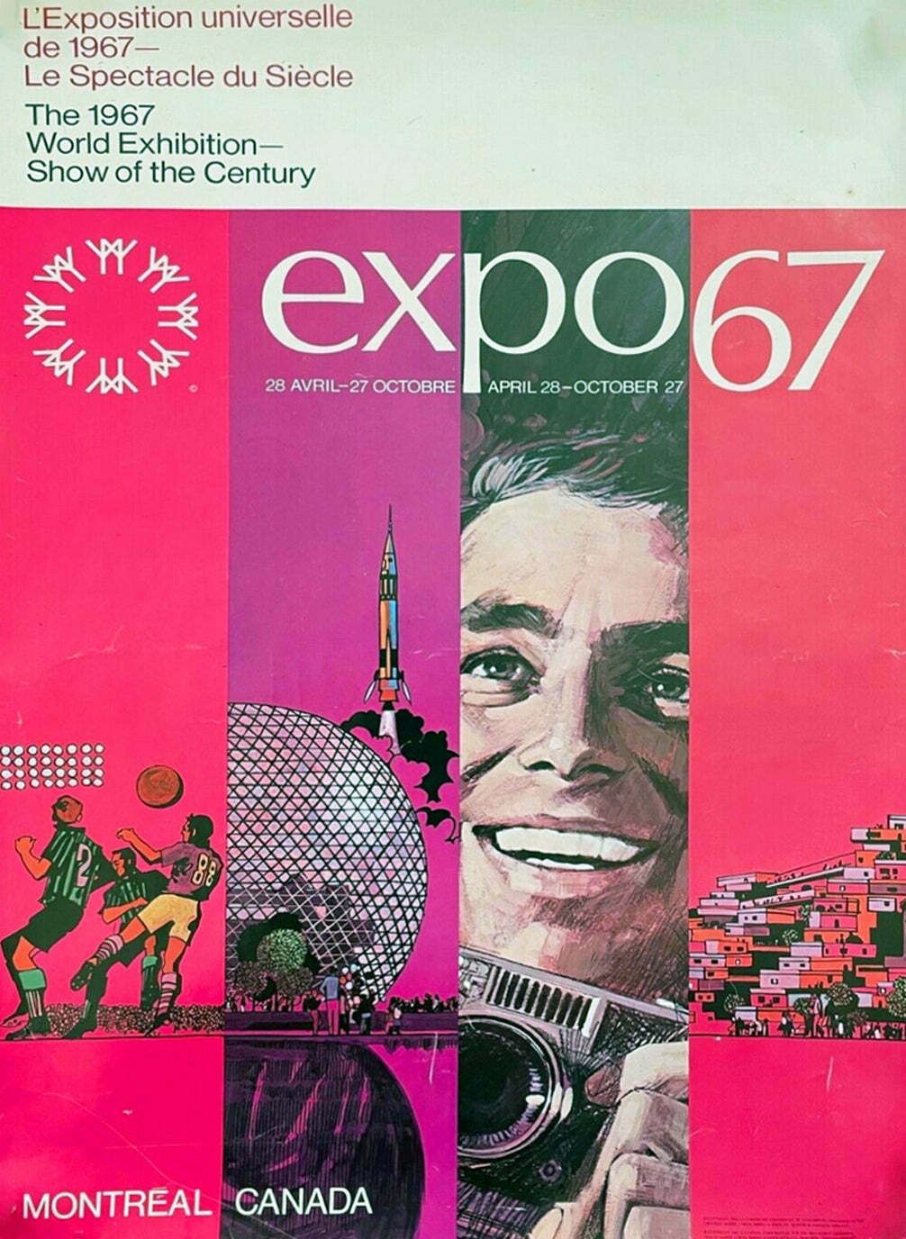 Expo 67   Montreal World's Fair Original Vintage Poster