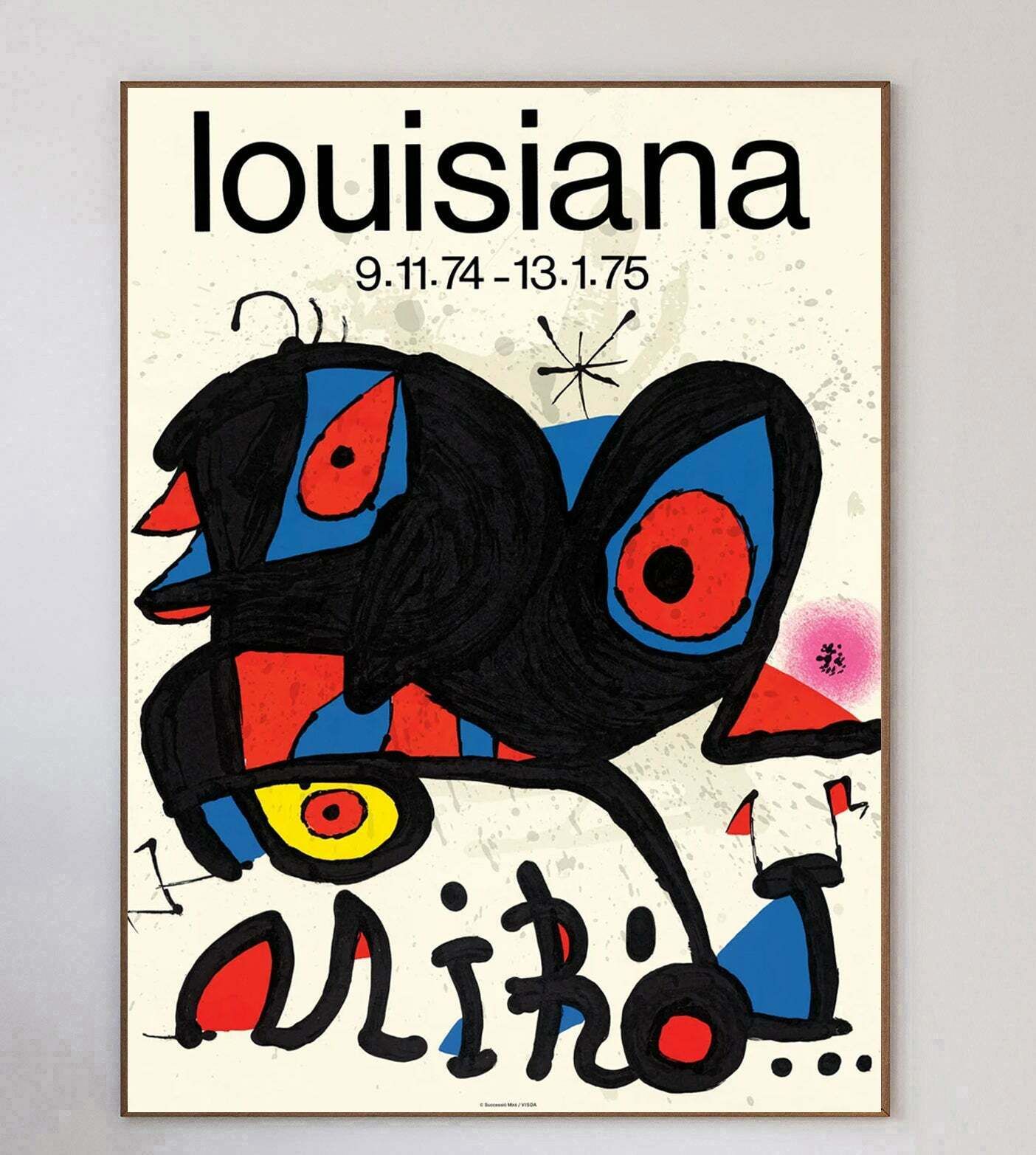 Joan Miro   Louisiana Gallery, 1970s Original Vintage Poster photo 289.0