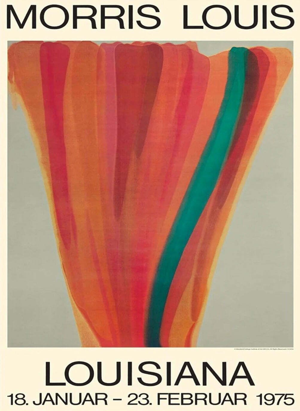 Morris Louis   Louisiana Gallery Original Vintage Poster