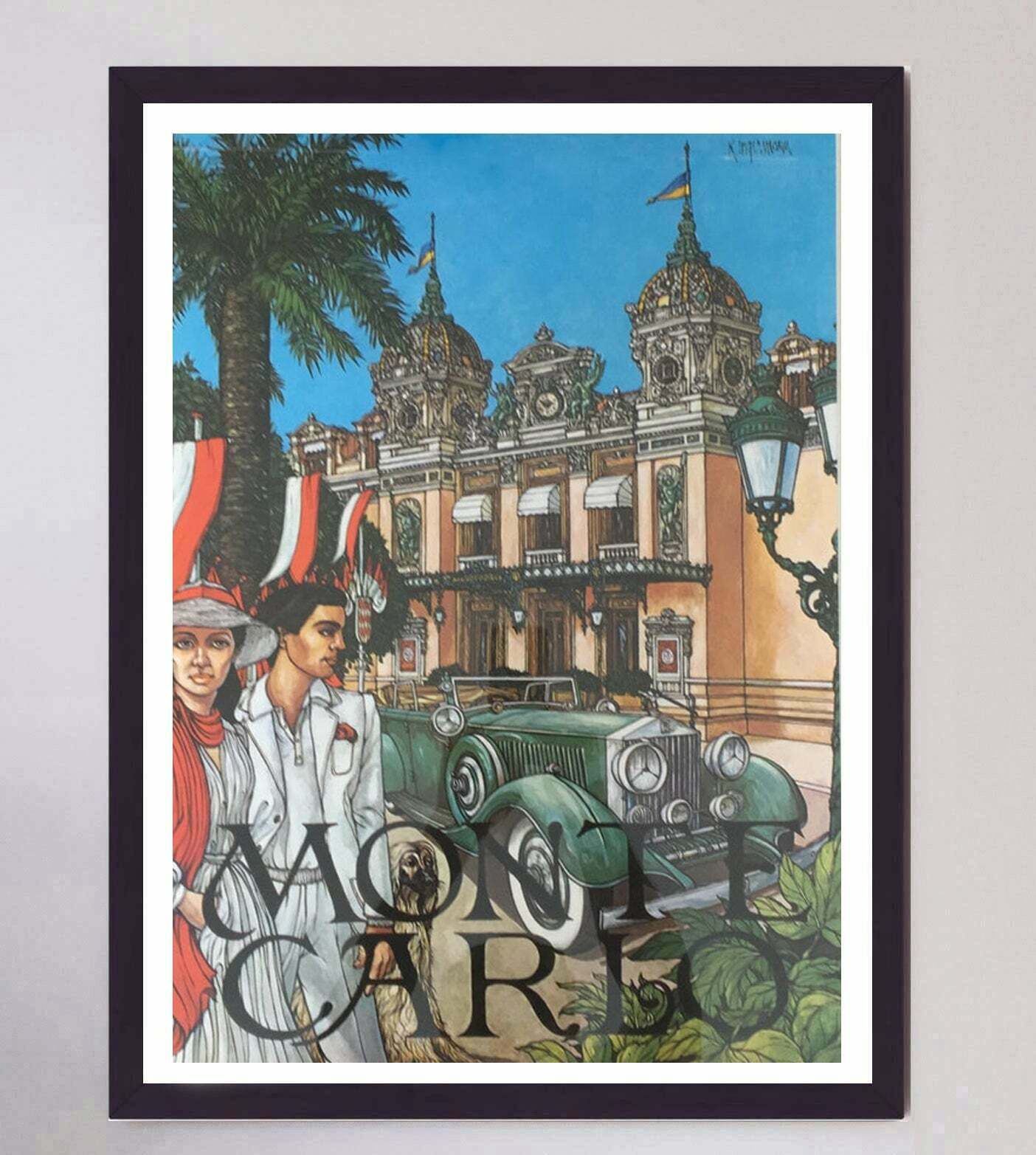 Original Vintage Poster Montecarlo 1973 photo furniture