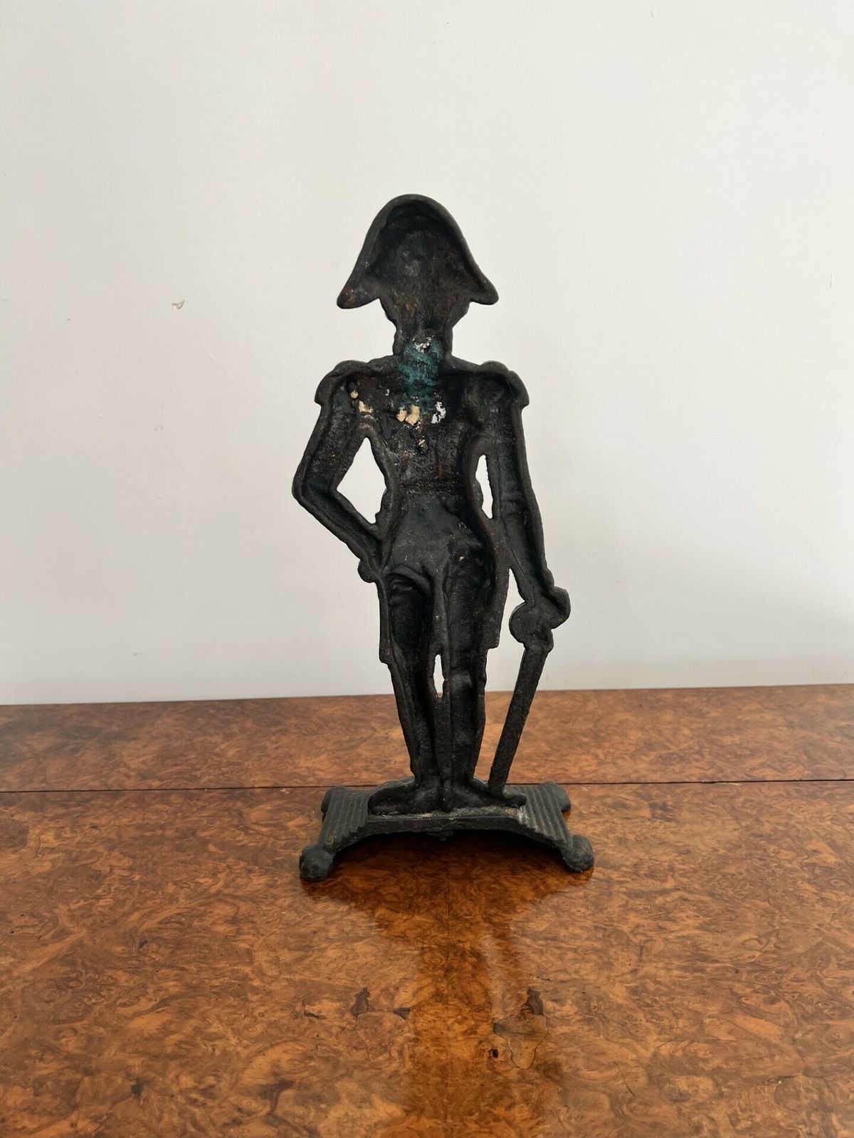 Victorian Cast Iron Door Stop In The Form Of Lord Nelson photo for sale