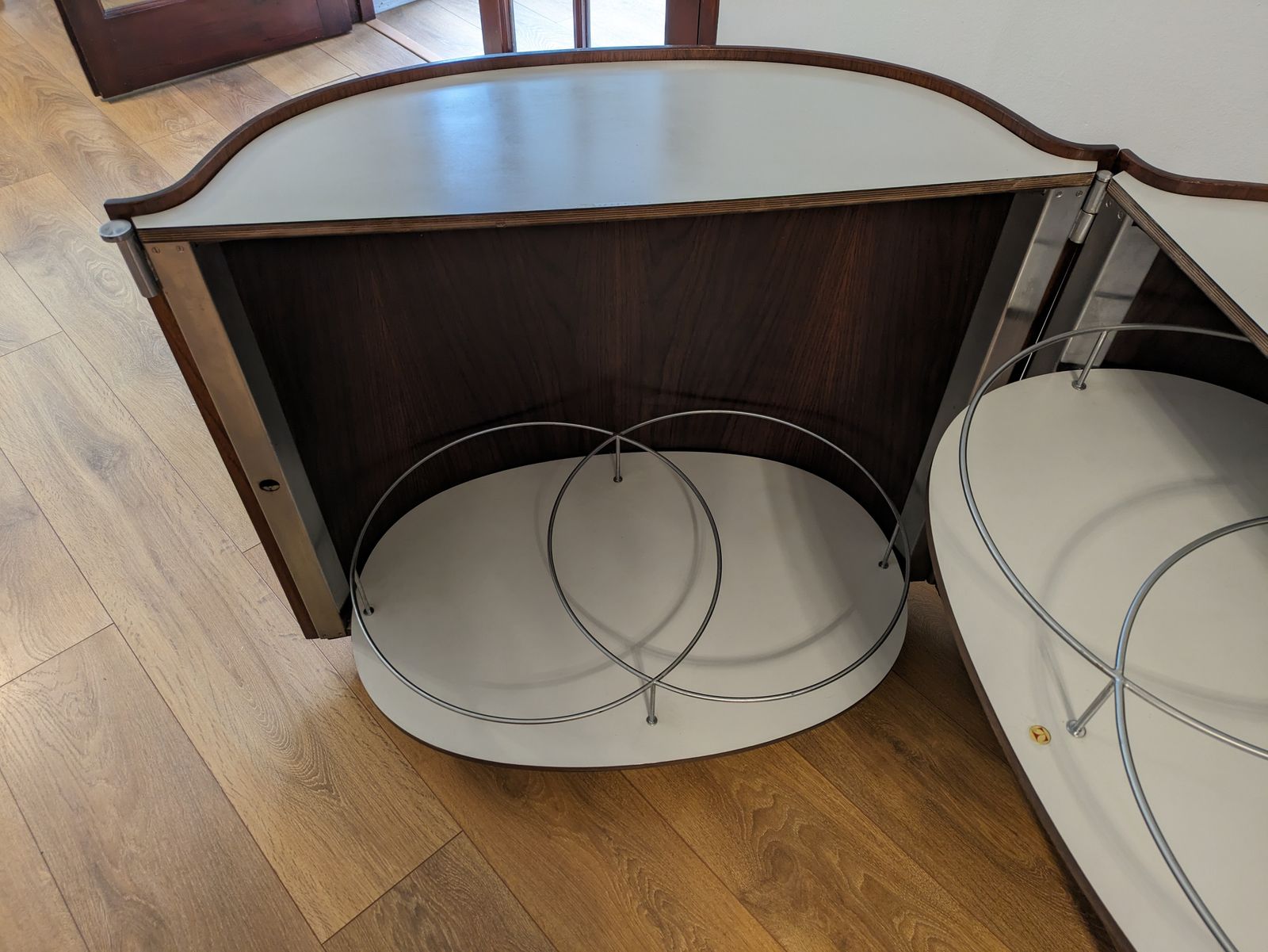 Vintage Jamaica Portable Dry Bar On Casters