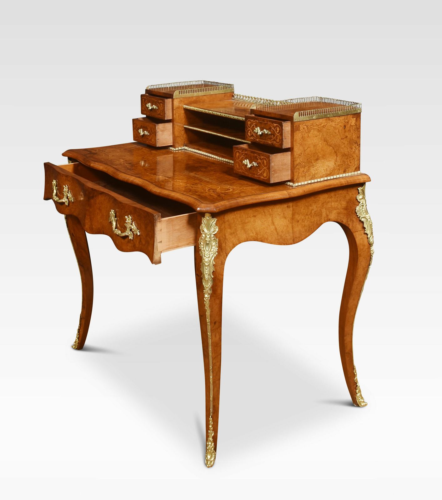 19th Century Walnut Inlaid Bonheur Du Jour photo 2940.0
