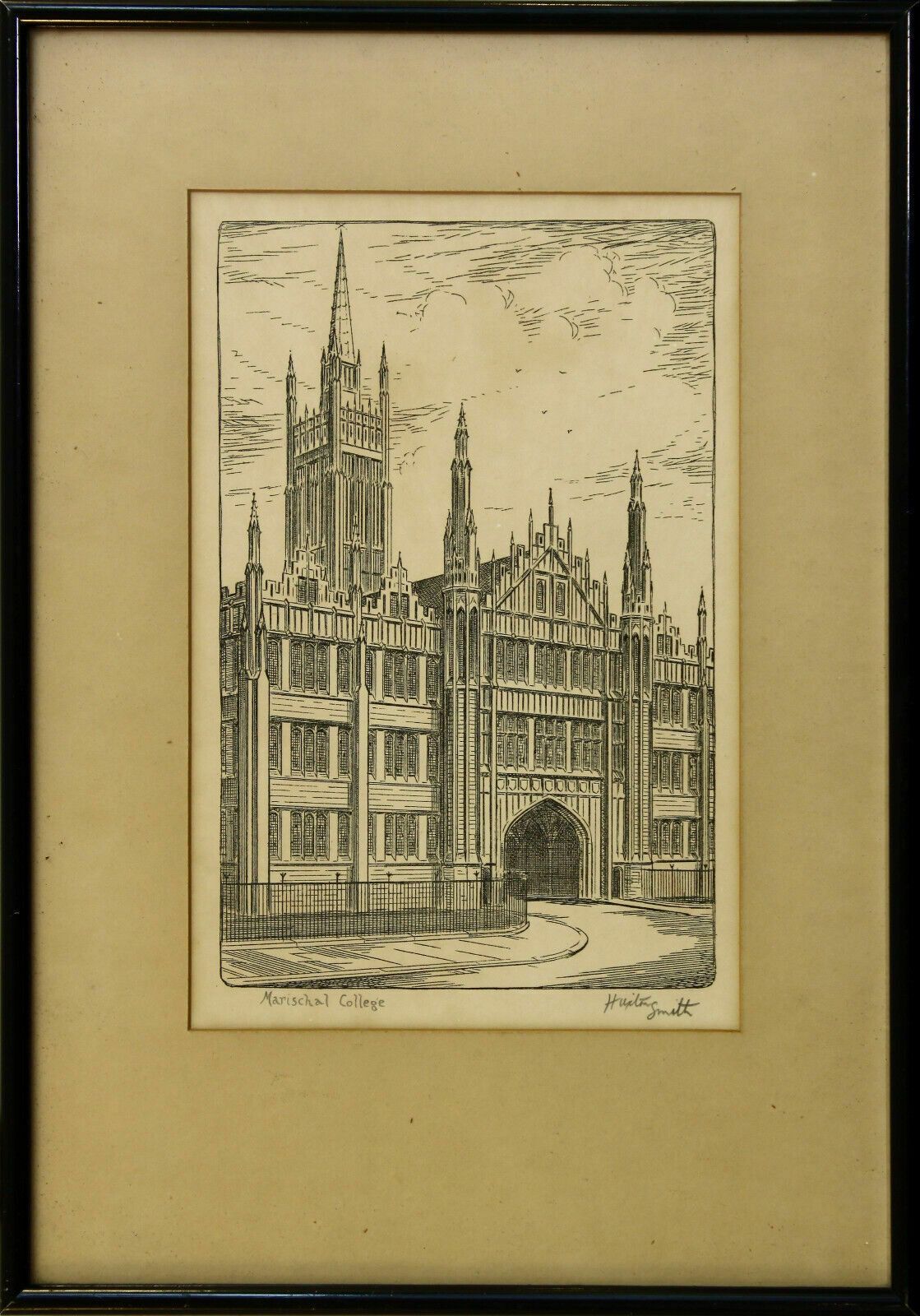 Engraving By H Smith. Titled "Marischal College"
