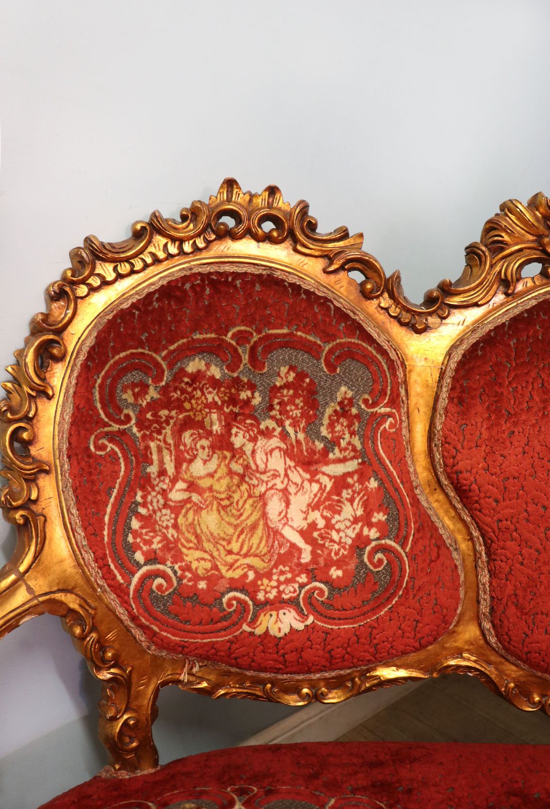 A Lovely French Giltwood Framed Sofa In The Louis XVI Style. photo 795.0