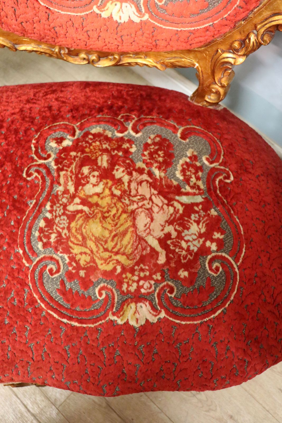 photo buy A Lovely French Giltwood Framed Sofa In The Louis XVI Style.