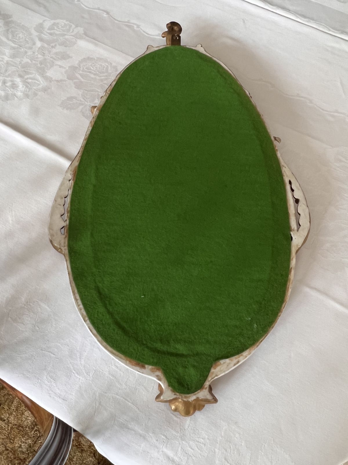 Italian Porcelain Painted And Gilt Mirror photo vinterior