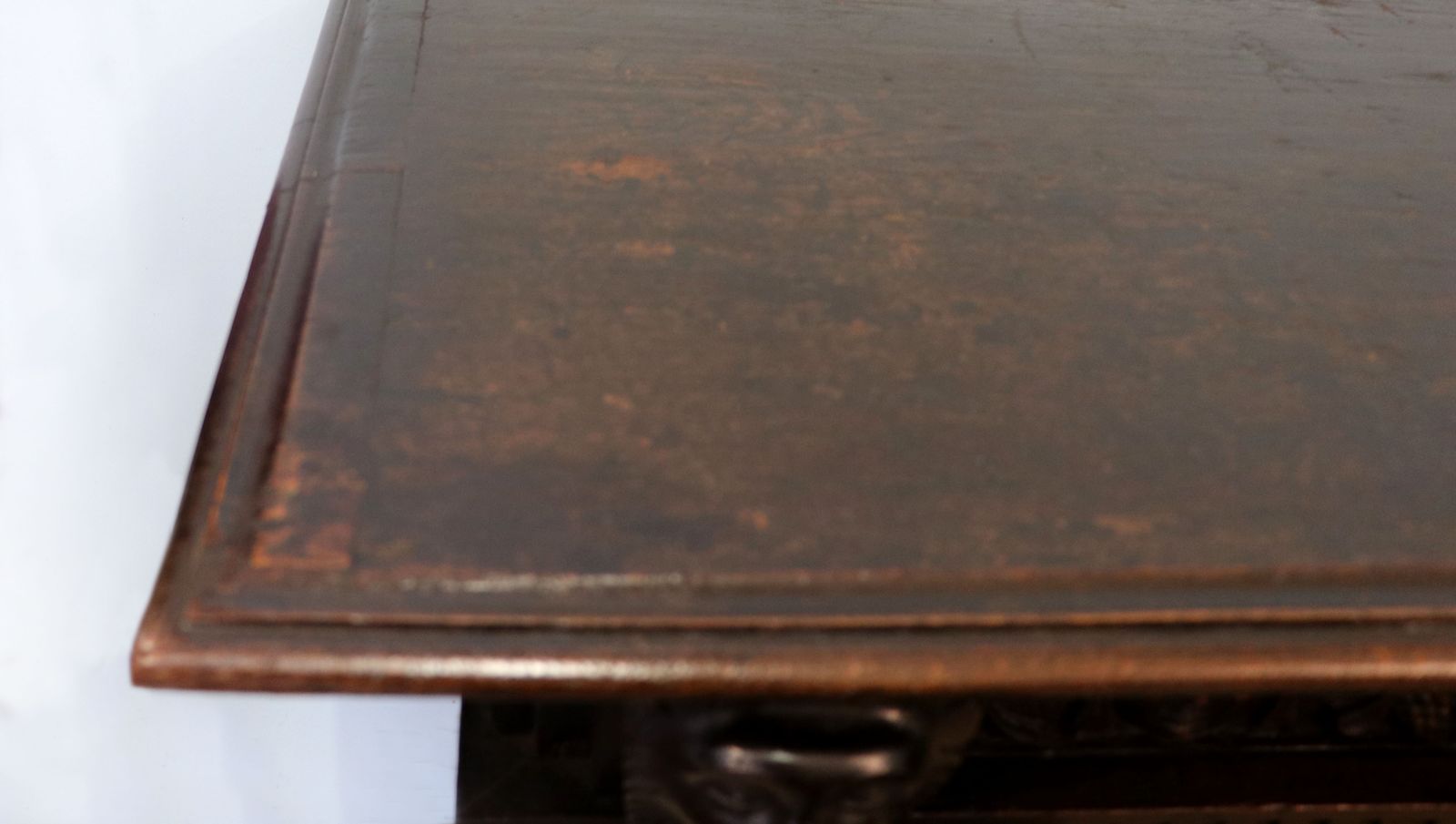 A Magnificent Flemish Oak Side Cabinet In The Baroque Style. photo vintage