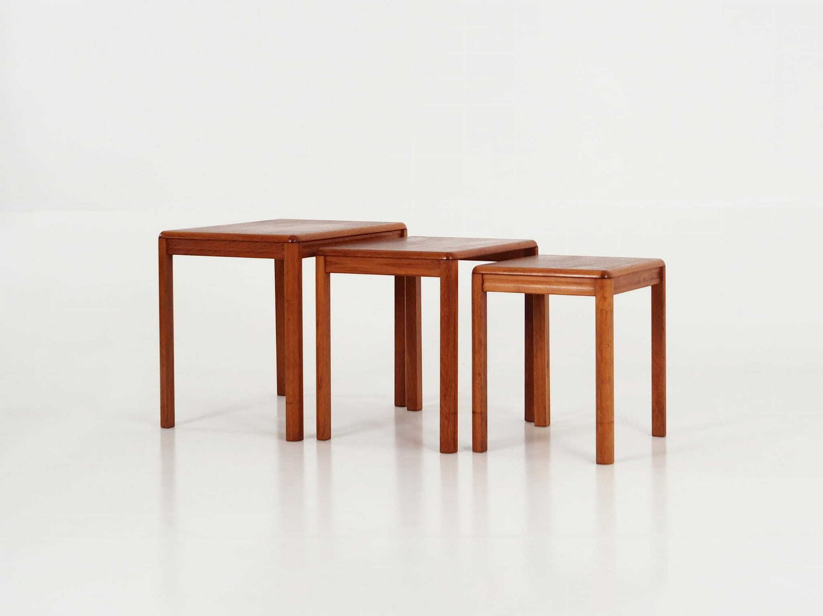 Set Of Three Teak Tables, Danish Design, 1970s, Production: Denmark photo furniture
