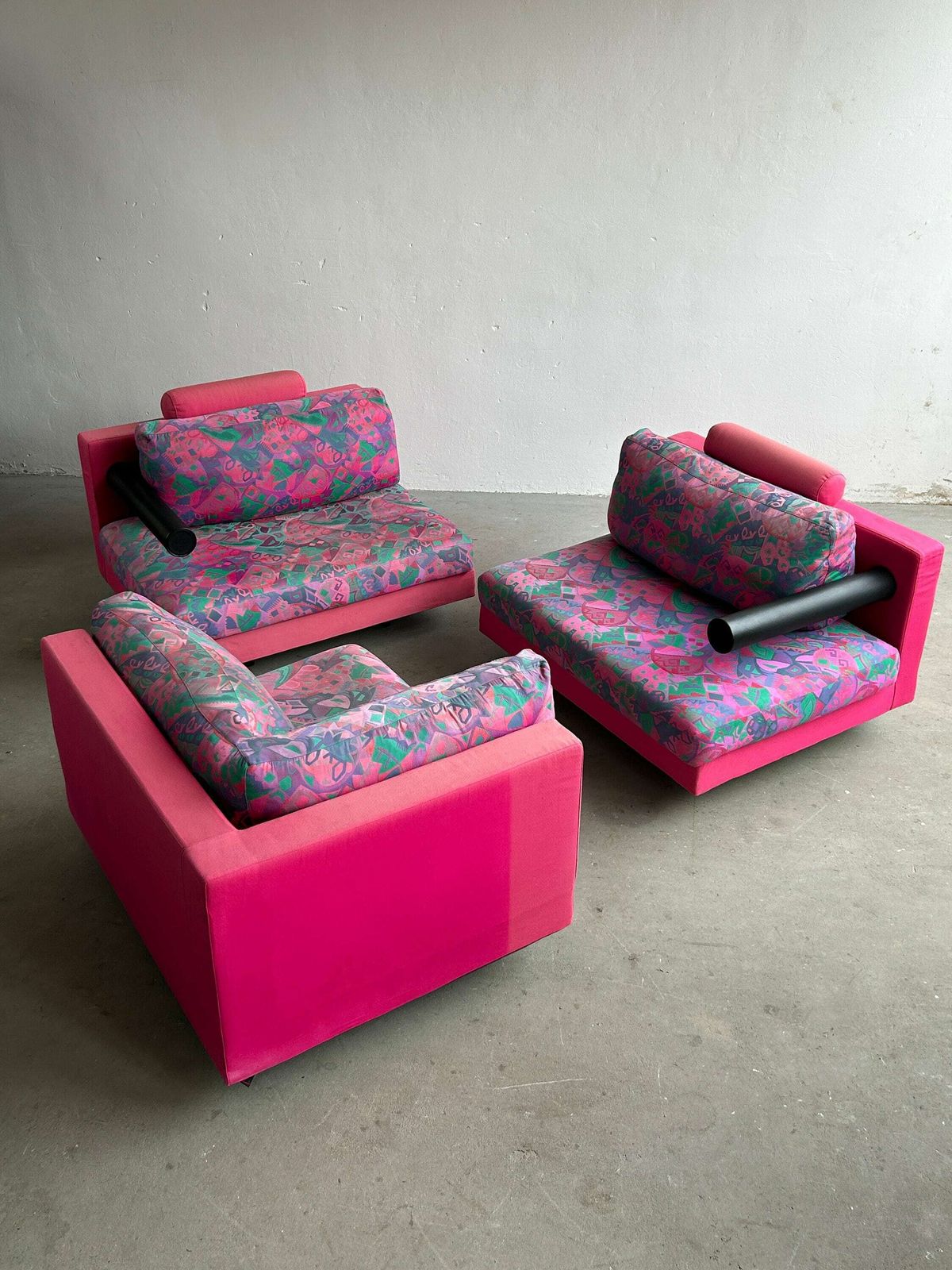Memphis Style Postmodern 'Sity' Modular Sectional Sofa, Antonio Citterio For B&B Italia, 1972 / Rare And Early Original Production photo 4082.0