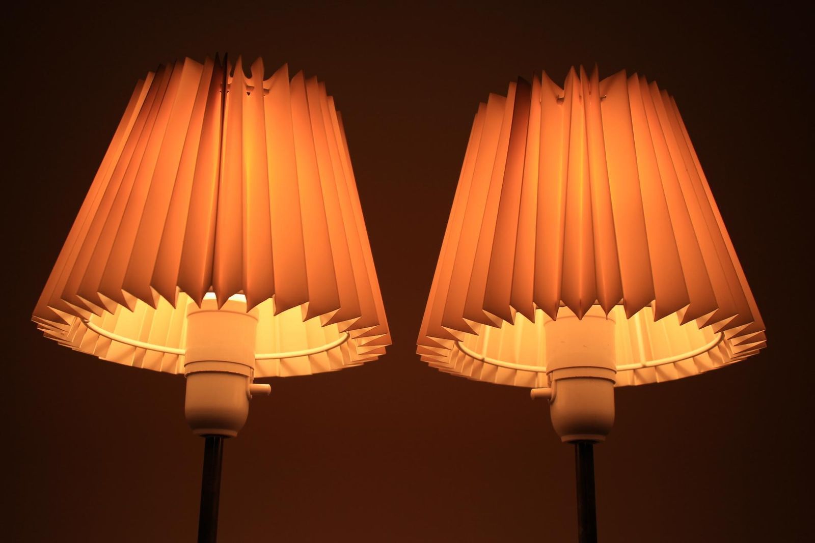 Pair Of Mid Century Table / Desk Lamps Falkenbergs Belysnings, Sweden, 1970s.  photo Lighting