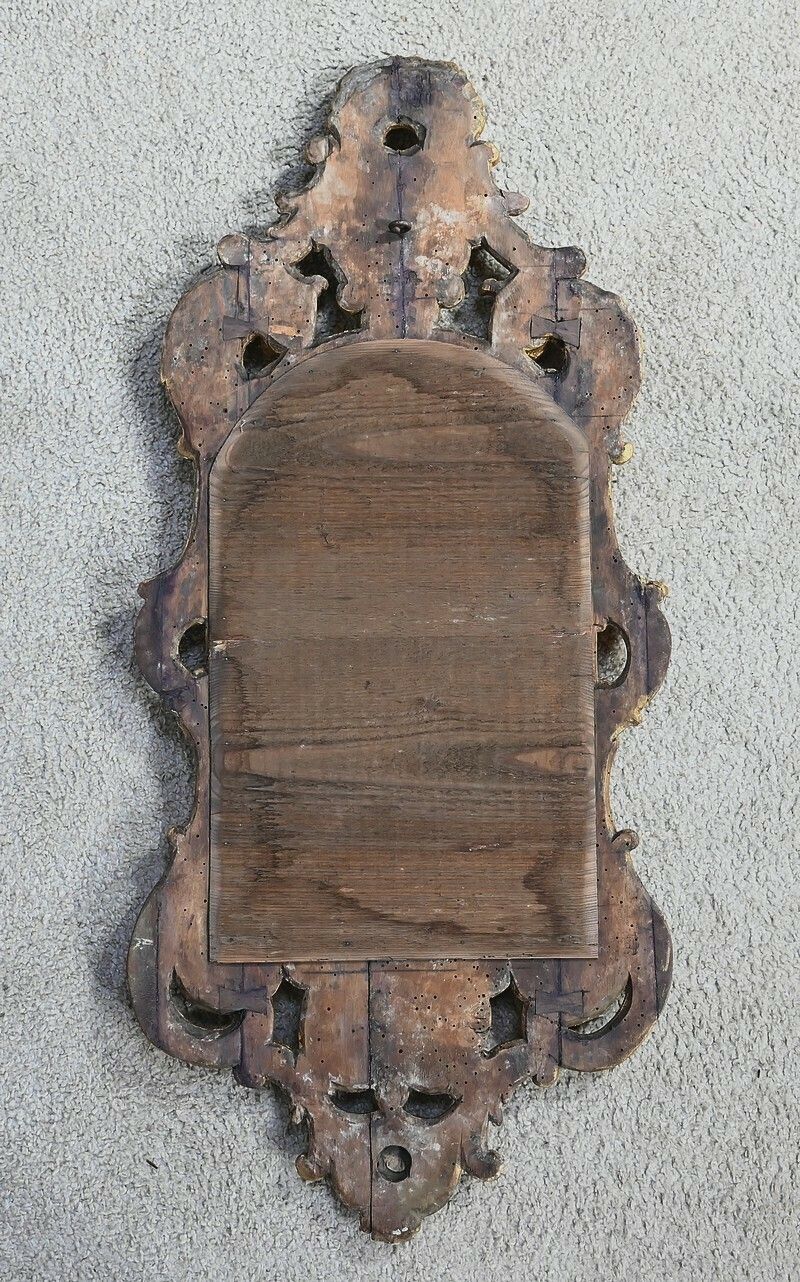 Home Decor Louis XV Mirror In Golden Wood, Rocaille – 19th Century photo