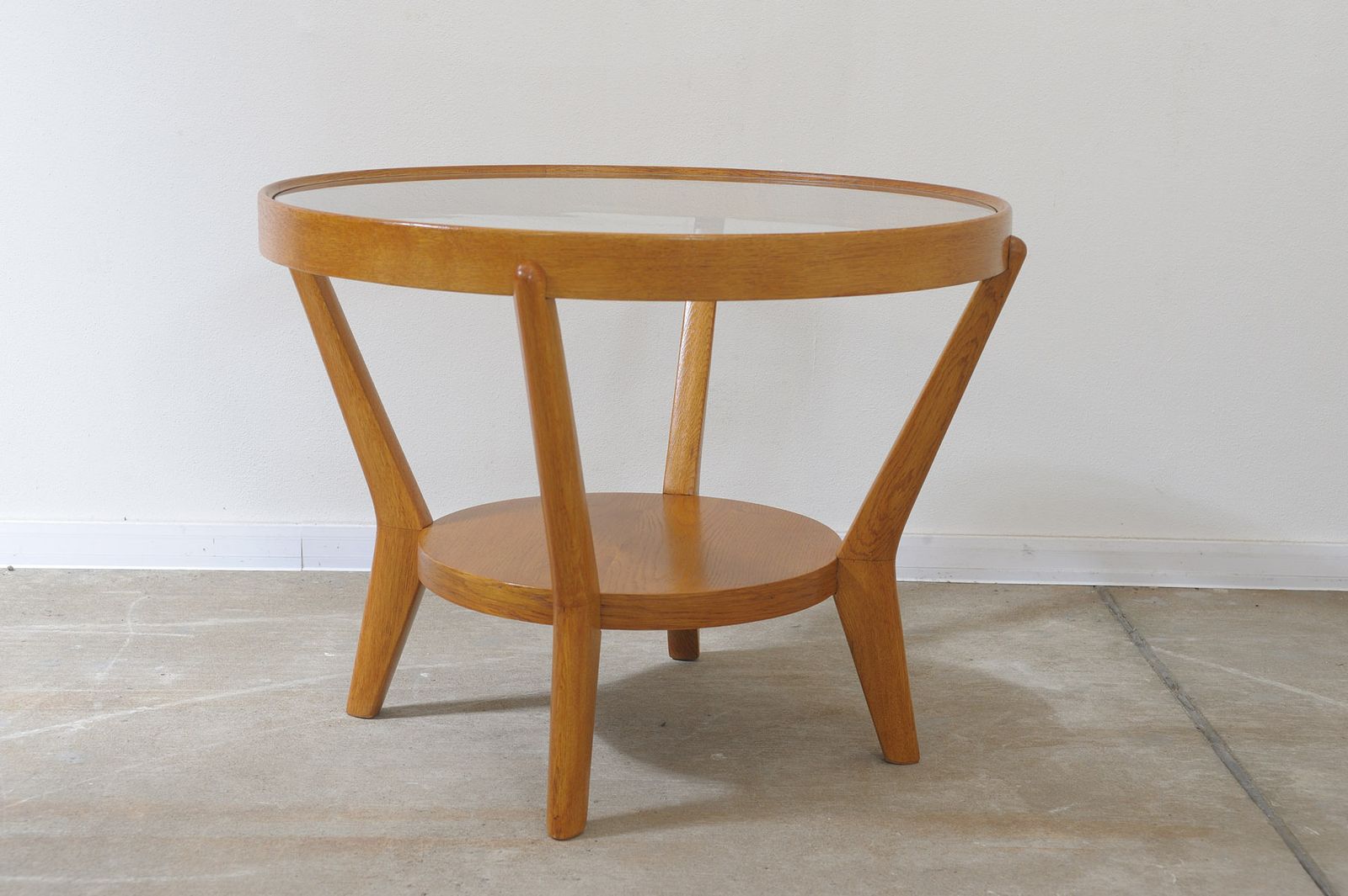Fully Renovated Glazed Coffee Table By Kropacek & Kozelka, 1944 photo furniture