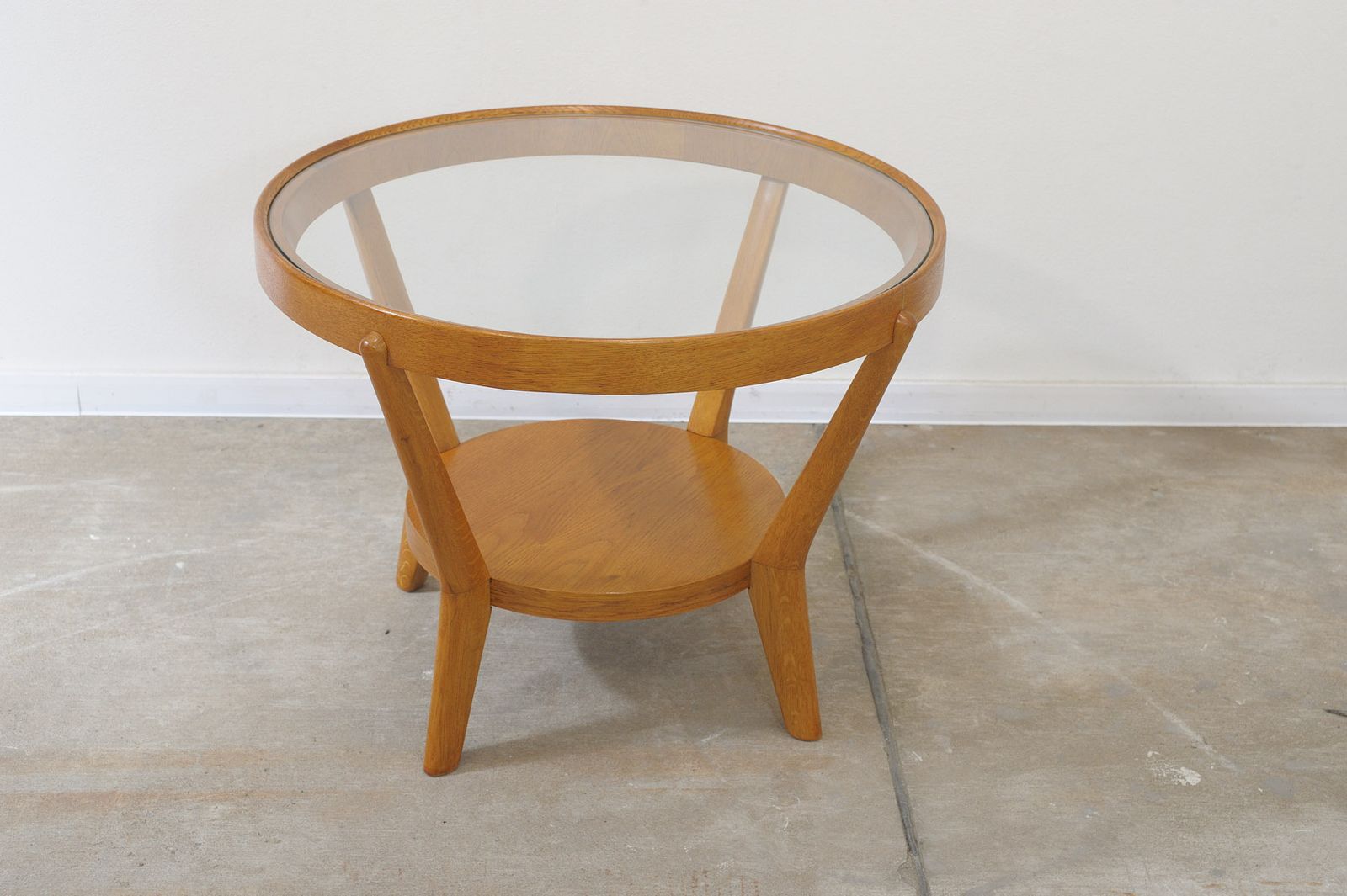 Fully Renovated Glazed Coffee Table By Kropacek & Kozelka, 1944 photo 600.0