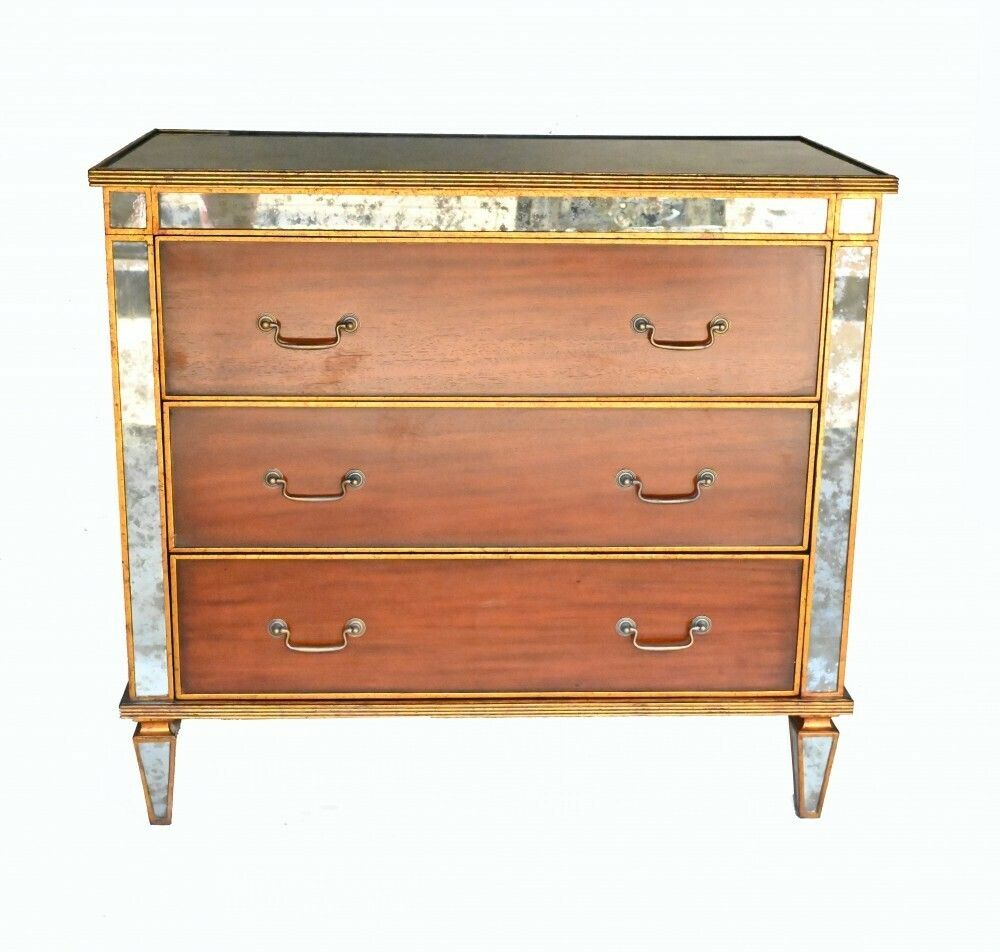 Art Deco Commode Mirrored Chest Of Drawers