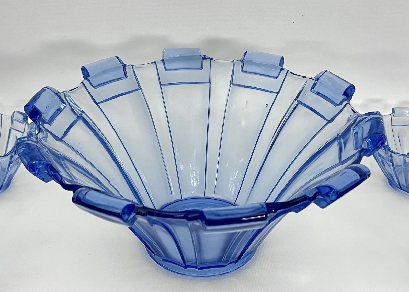 Home Decor Art Deco Murano Glass Serving Bowl Set Of 13. Italy 1930s photo