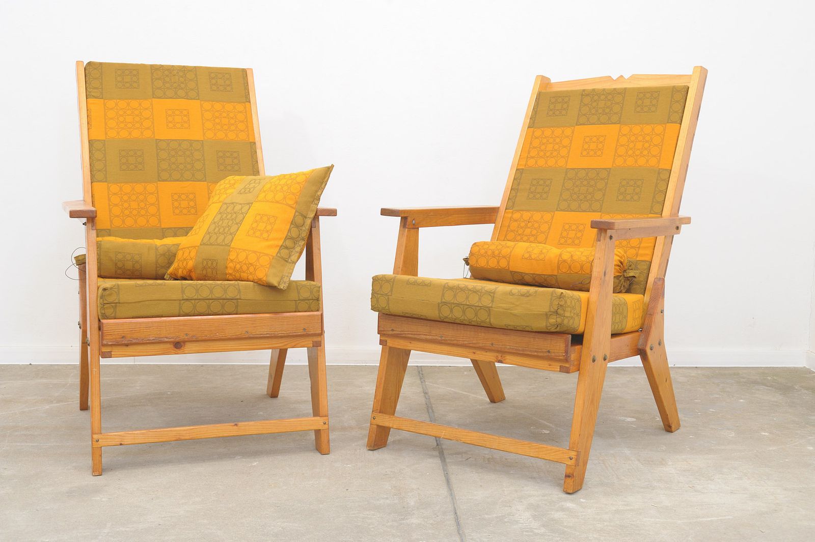 Scandinavian Style Pine Wood Armchairs, 1970´S, Set Of 2 photo furniture