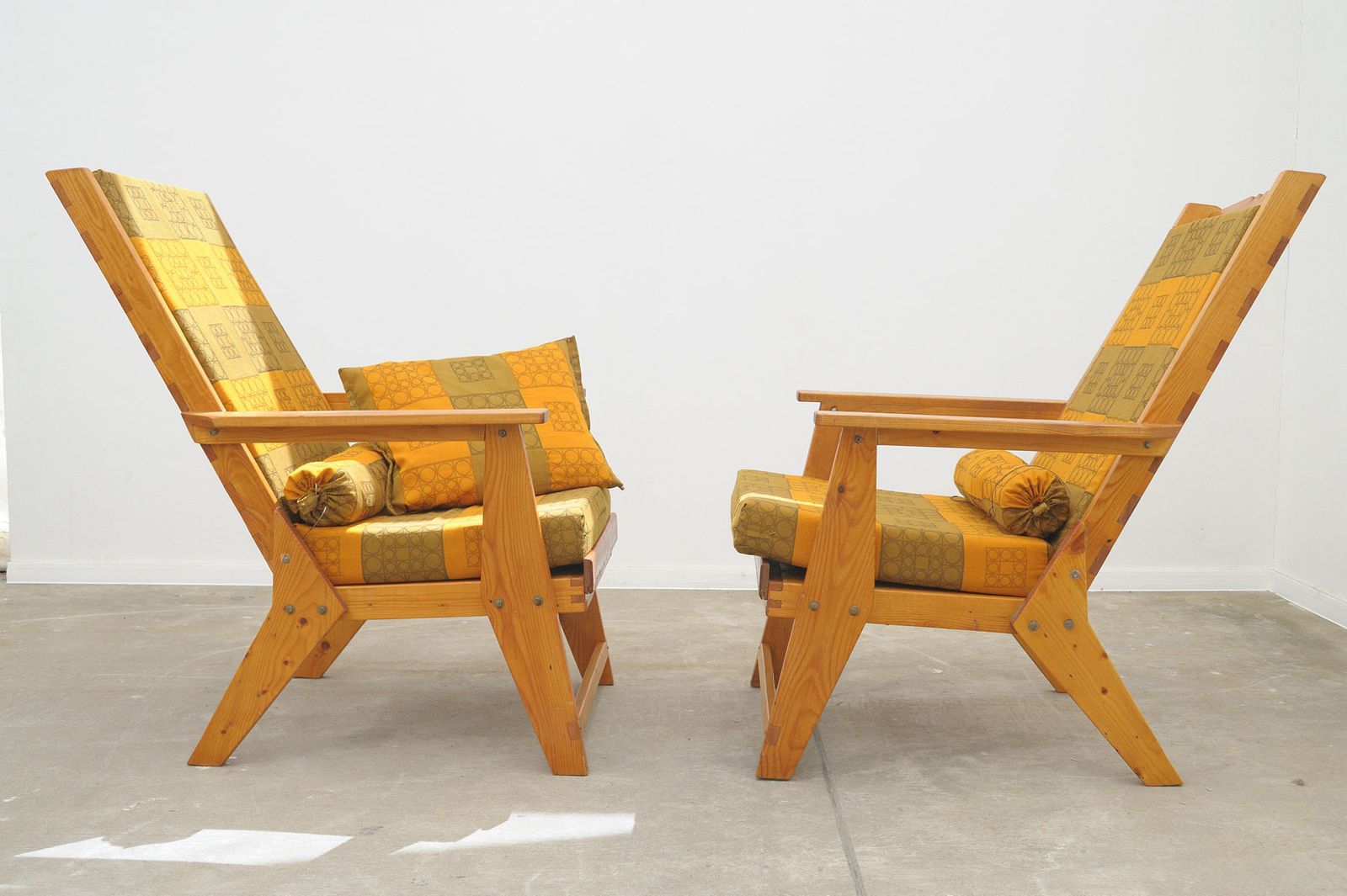 Scandinavian Style Pine Wood Armchairs, 1970´S, Set Of 2 photo Furniture