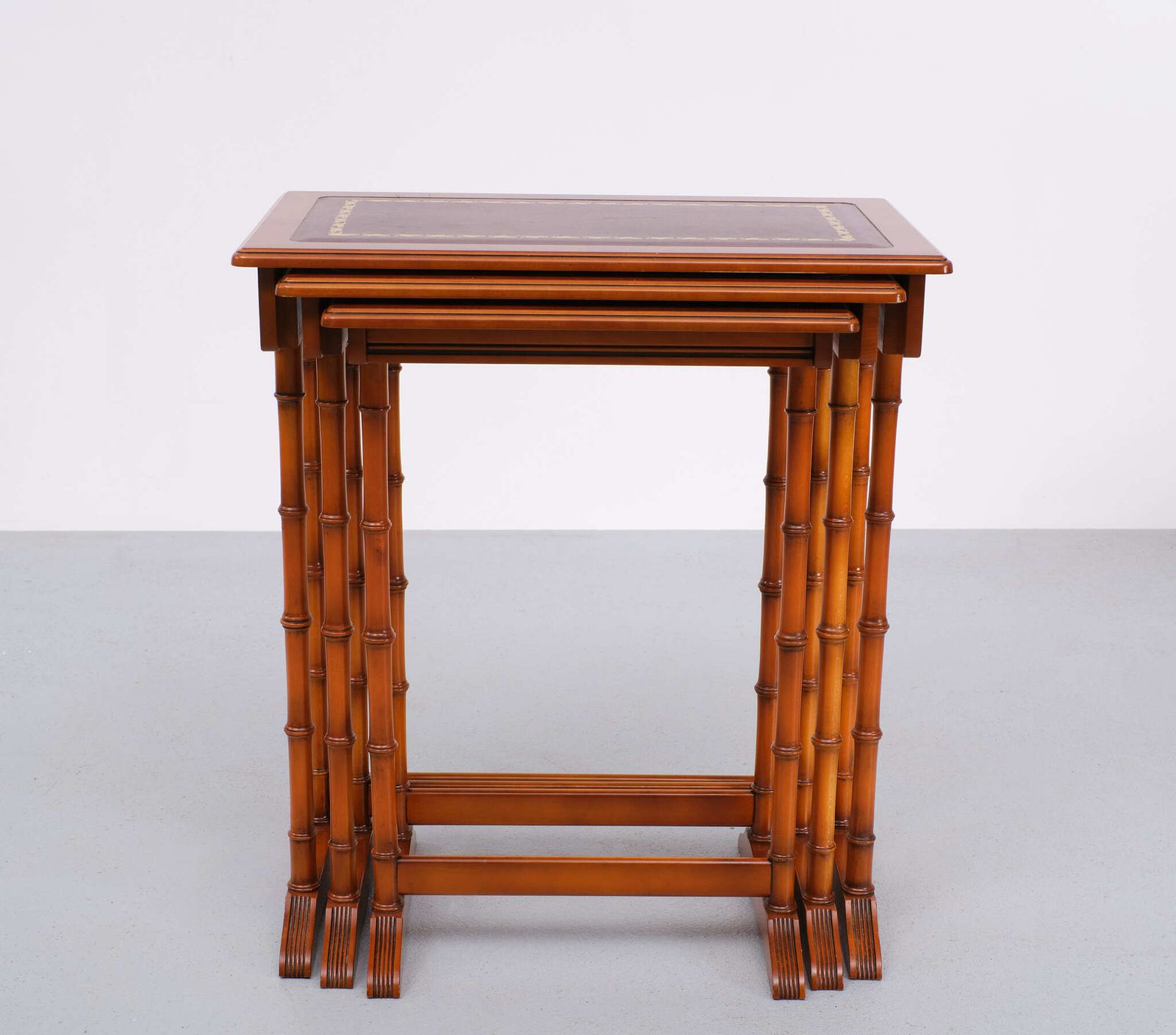 English Cherrywood Nesting Tables From Heldense, 1978, Set Of 3 photo furniture