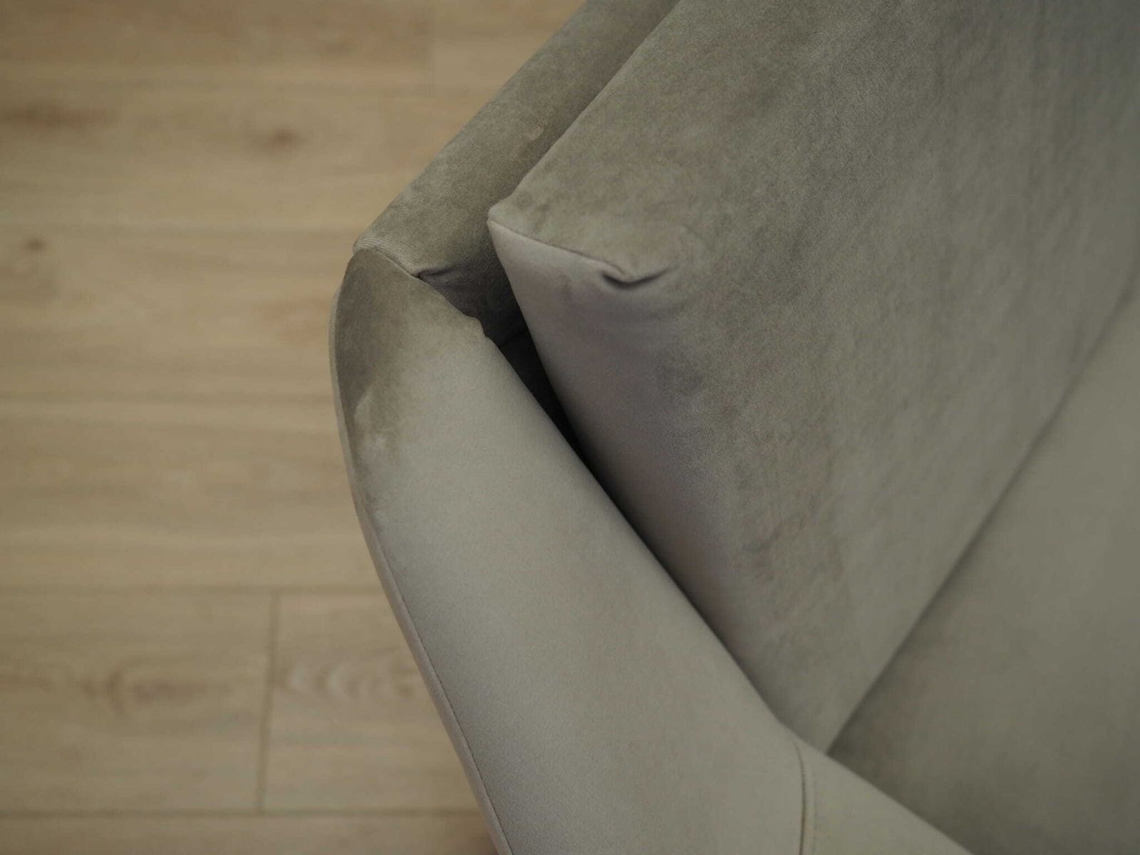 Grey Velour Sofa, Danish Design, 1980s, Production: Denmark photo buy