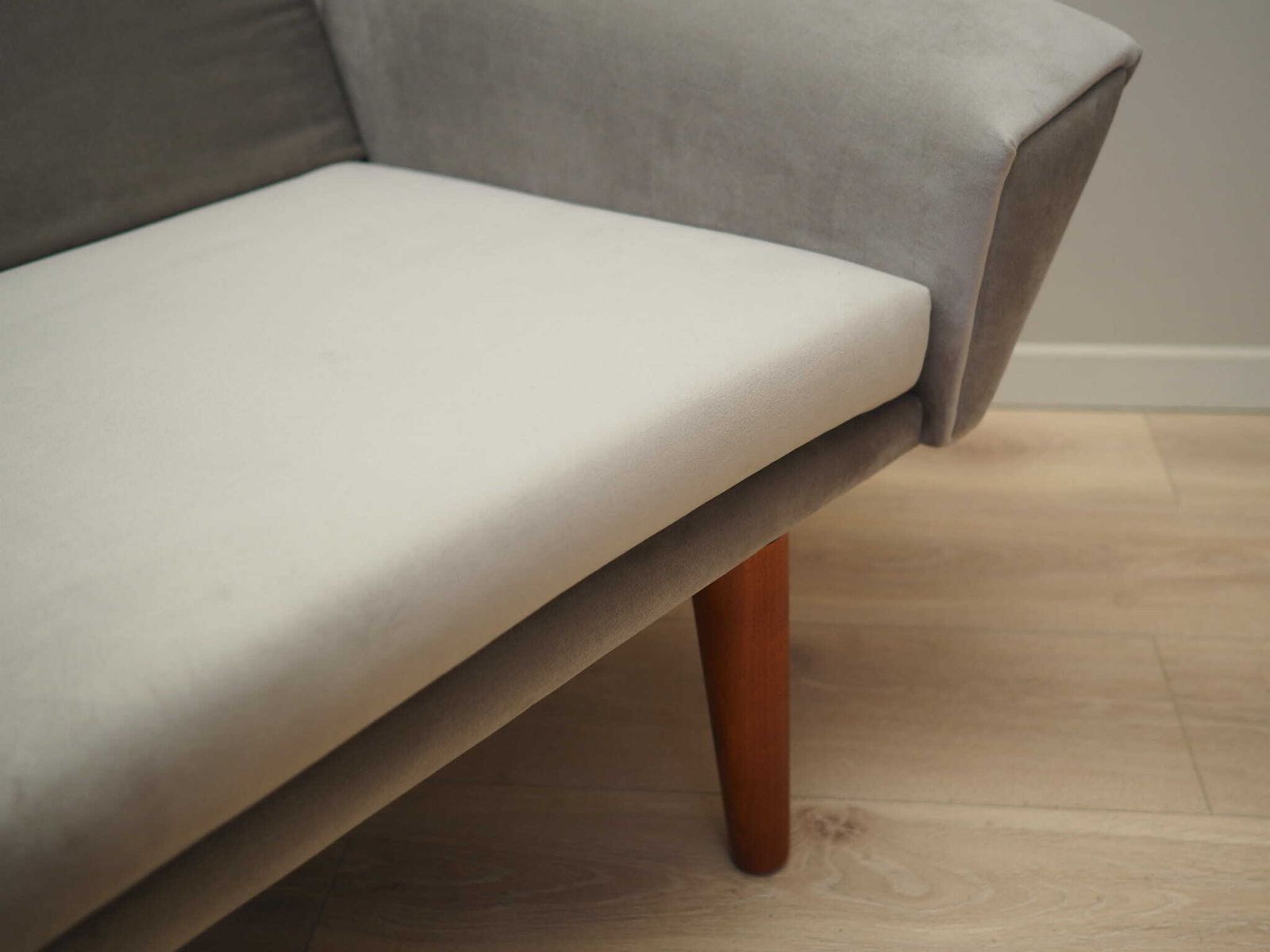 photo furniture Grey Velour Sofa, Danish Design, 1980s, Production: Denmark