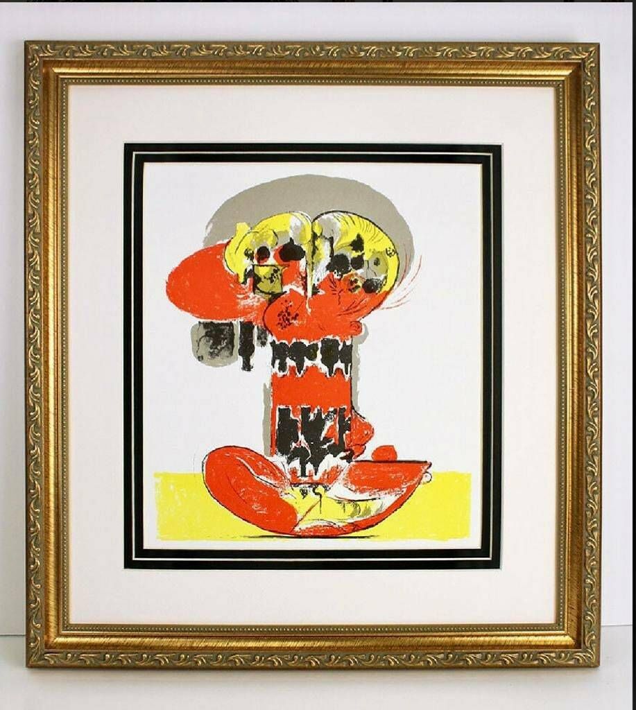 Original Vintage Framed Graham Sutherland ‘Balancing Form’ 1972