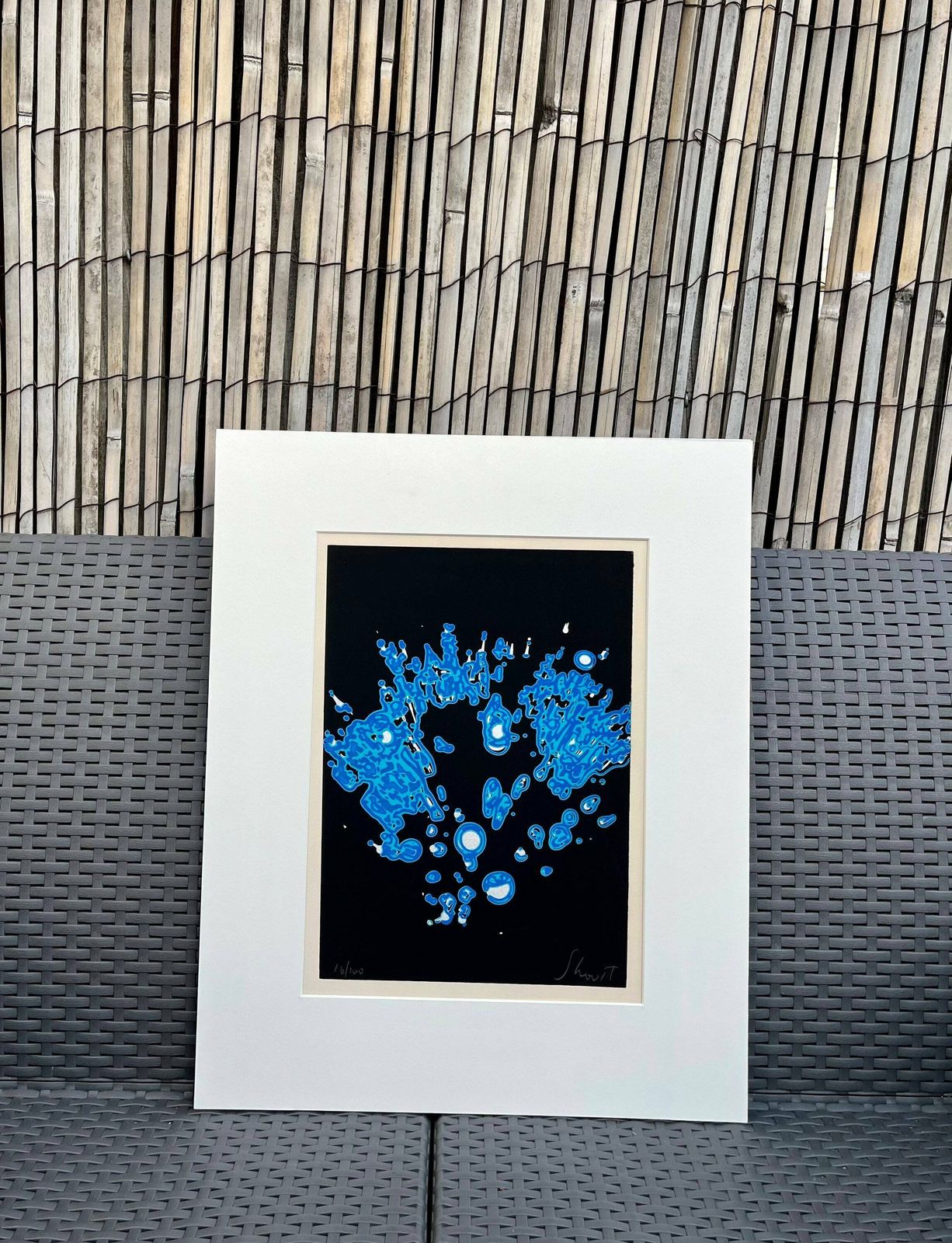 Original Vintage Hand Signed Silkscreen Print Ami Shavit (B1934) Israel