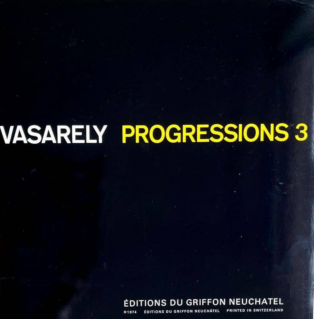 Original Vintage Victor Vasarely Heliogravure Print From “Progressions 3 Portfolio” ‘Kub Stri’ photo for sale