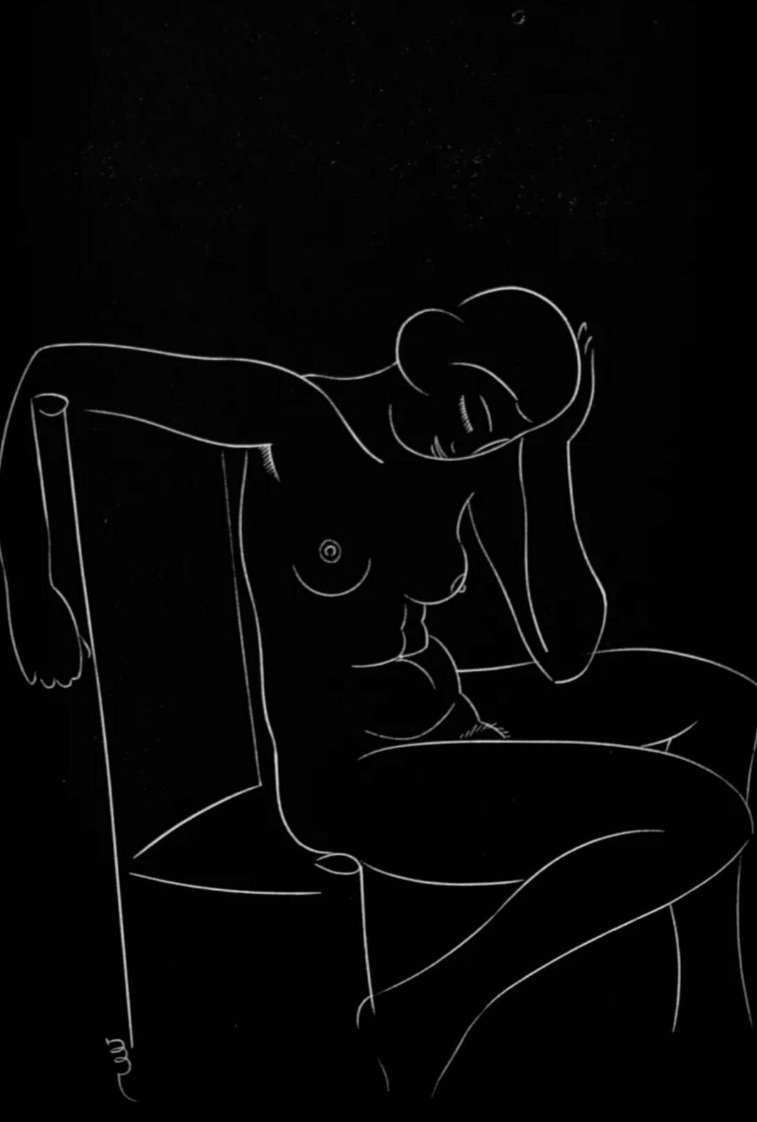 Eric Gill Female Nude Signed In The Plate Block IV (From ‘25 Nudes’) 1938