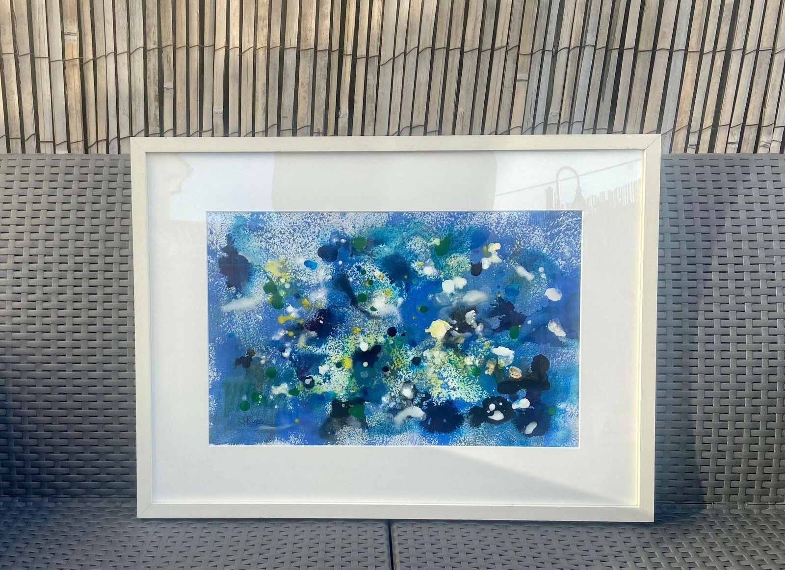 Original Framed Mixed Media Painting ‘Untitled’ J Kloss