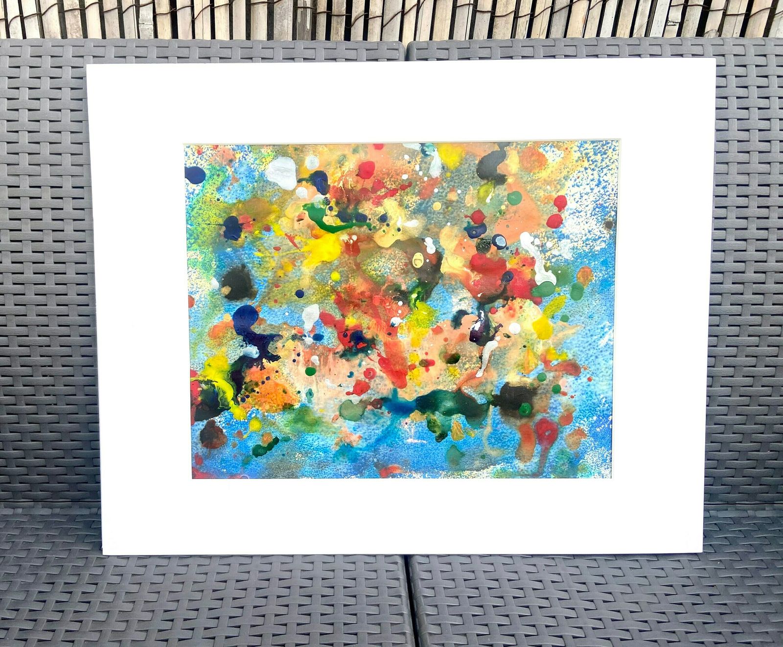 Original Mixed Media Painting ‘Carnival Of Colour II’ J Kloss photo for sale