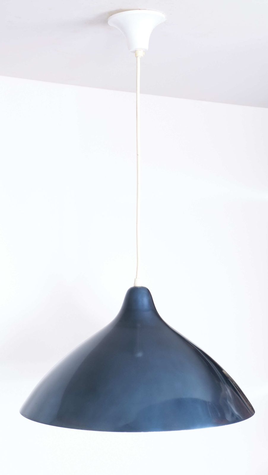Petrol Blue Pendant Lamp By Lisa Johansson Pape For Orno, 1950s photo 645.0