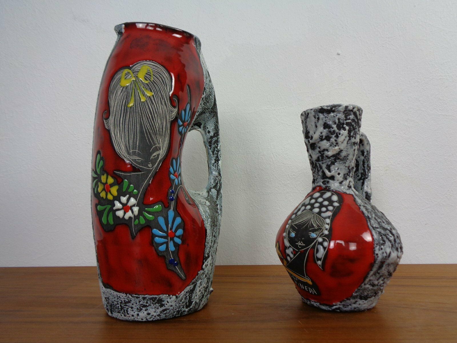 San Marino Ceramic Vases And Ashtrays, 1960s, Set Of 4 photo vinterior