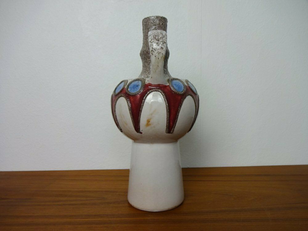 photo furniture Fat Lava Ceramic Vase From Veb Haldensleben, East Germany, 1970s