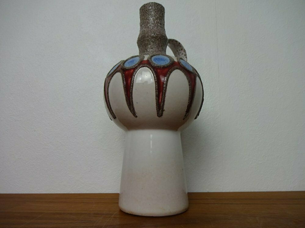 photo for sale Fat Lava Ceramic Vase From Veb Haldensleben, East Germany, 1970s