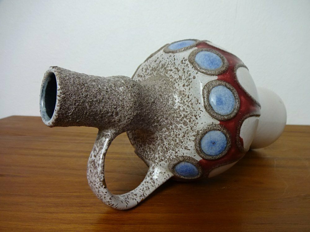 Home Decor Fat Lava Ceramic Vase From Veb Haldensleben, East Germany, 1970s photo