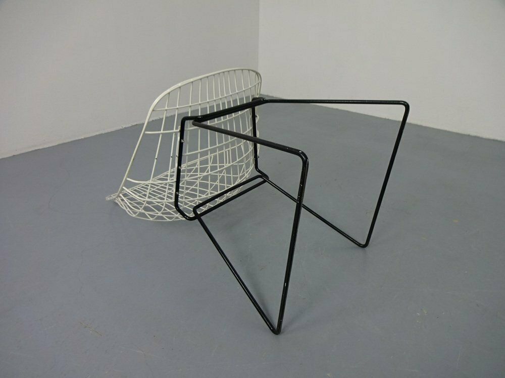 Furniture Wire Side Chair By Cees Braakman For Pastoe, 1950s photo