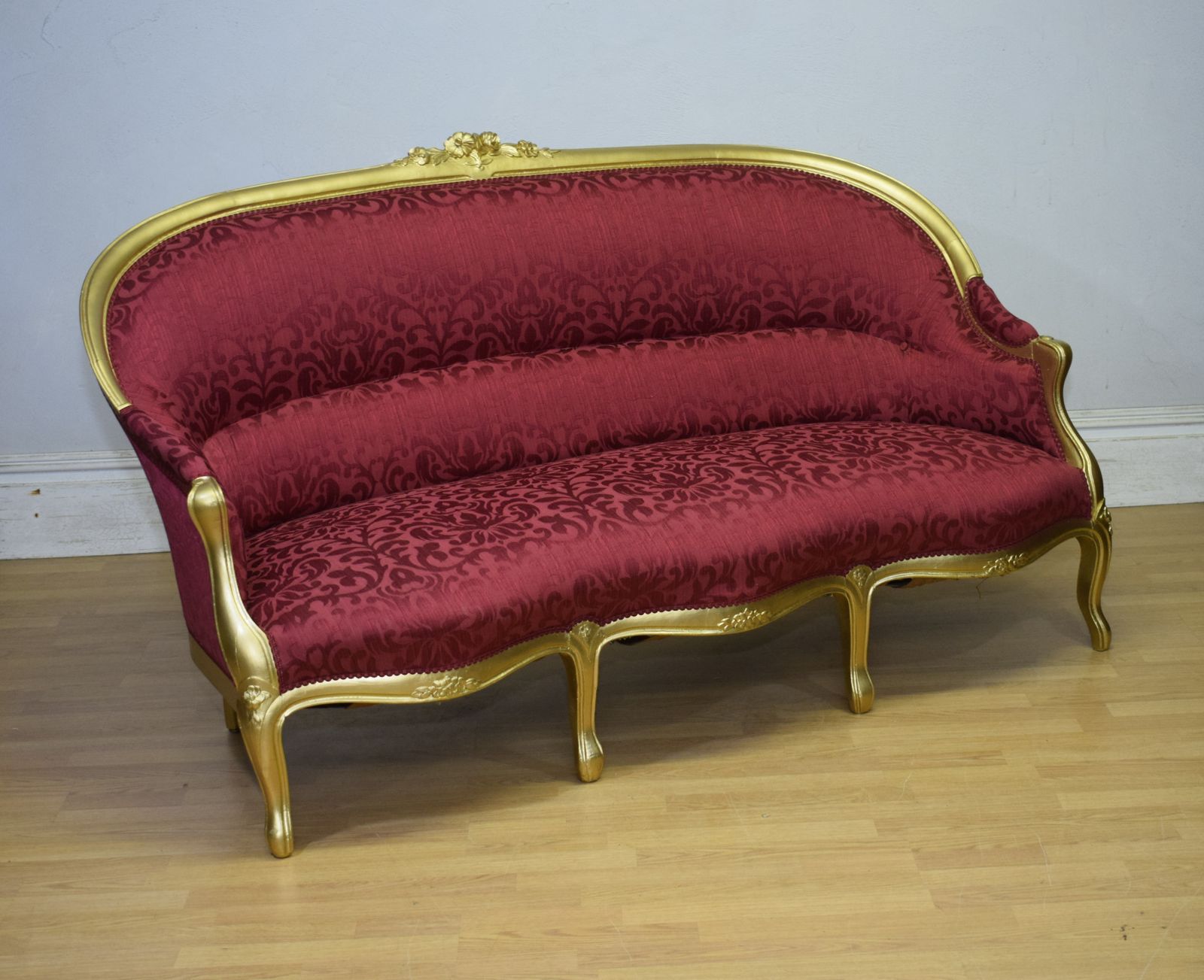 Antique French Gold Painted Sofa photo 2350.0