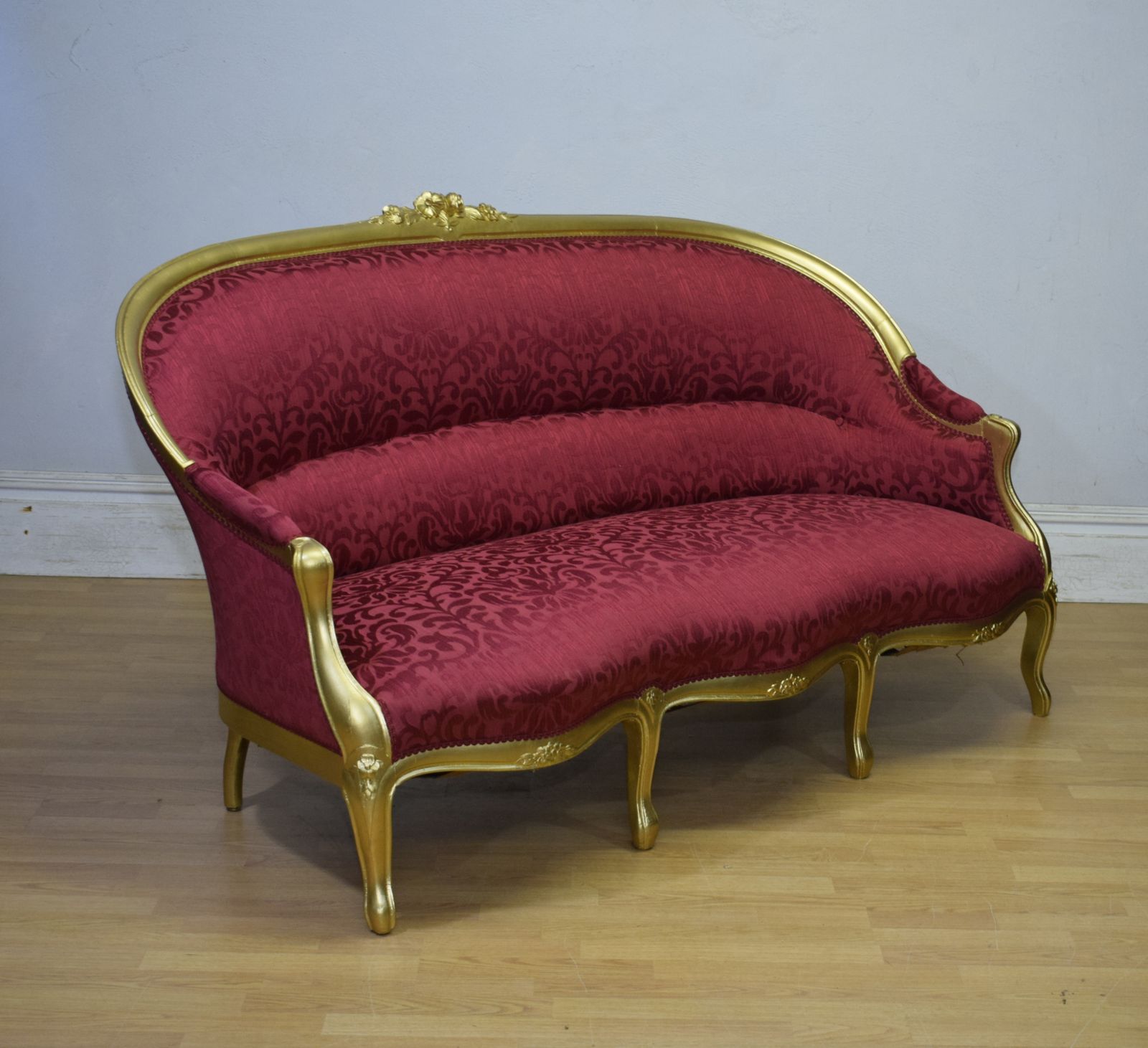 photo buy Antique French Gold Painted Sofa