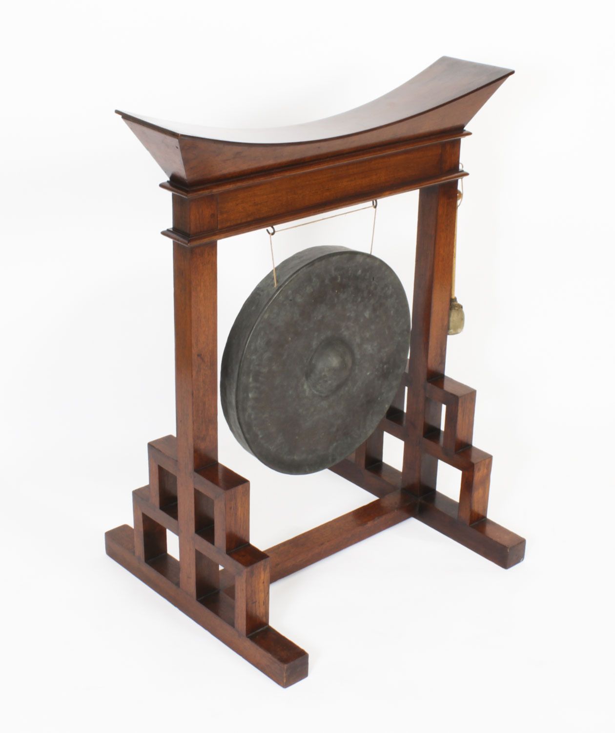 photo buy Antique Aesthetic Movement Anglo Japanese Dinner Gong 19th C