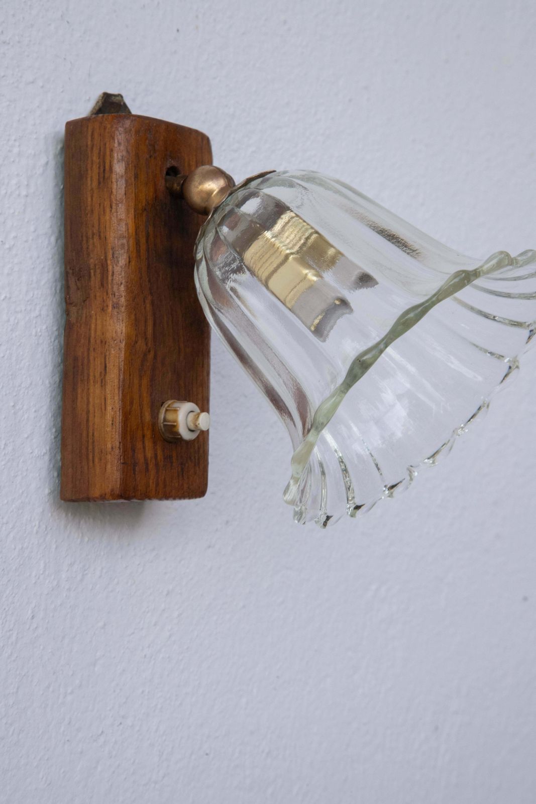 Set Of 2 Art Decò Barovier & Toso Wall Light Murano Art Glass, 1940s photo vintage