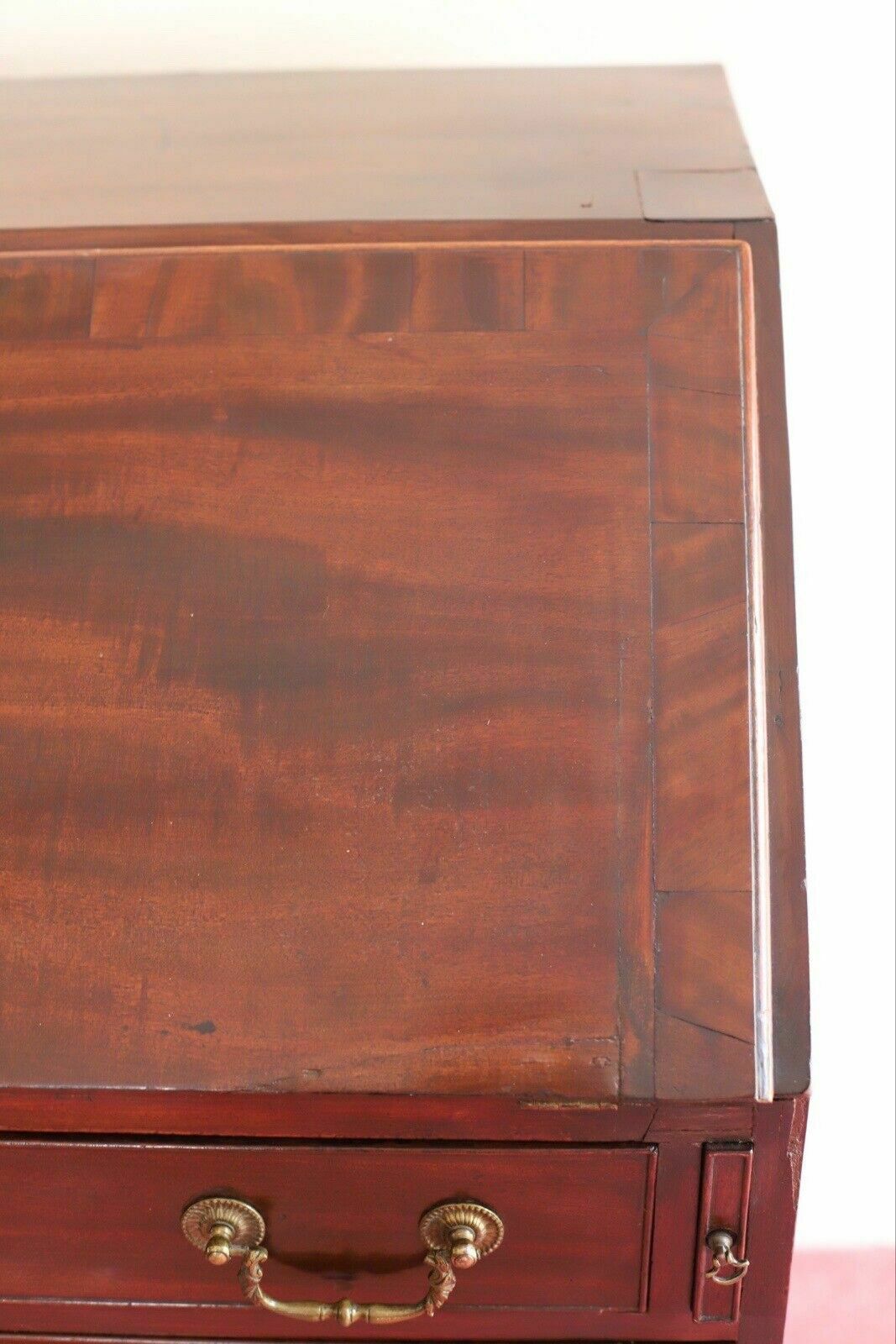 Antique Geaorge III Mahogany Bureau photo for sale