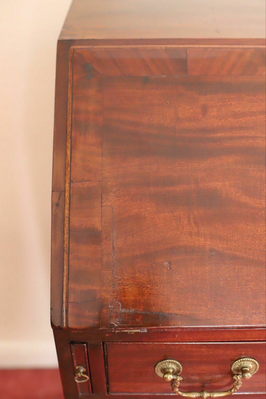 Antique Geaorge III Mahogany Bureau photo 1195.0