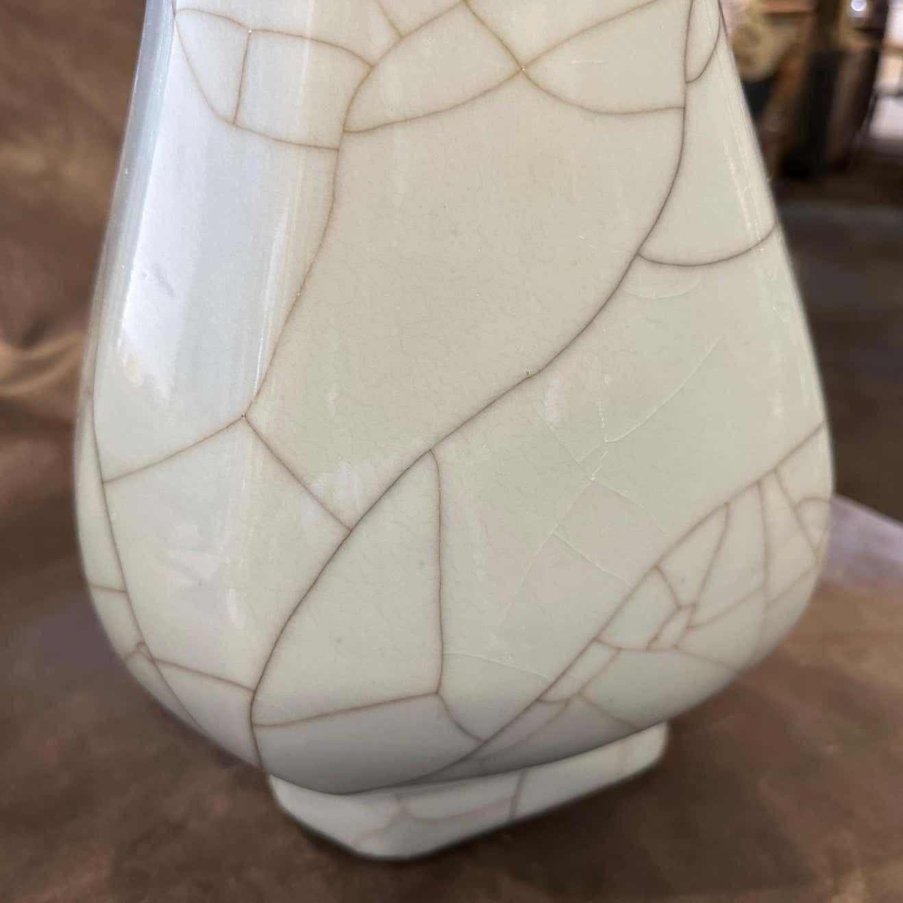 Home Decor 19th Century Greyish Celadon Glazed Chinese Porcelain Vase photo