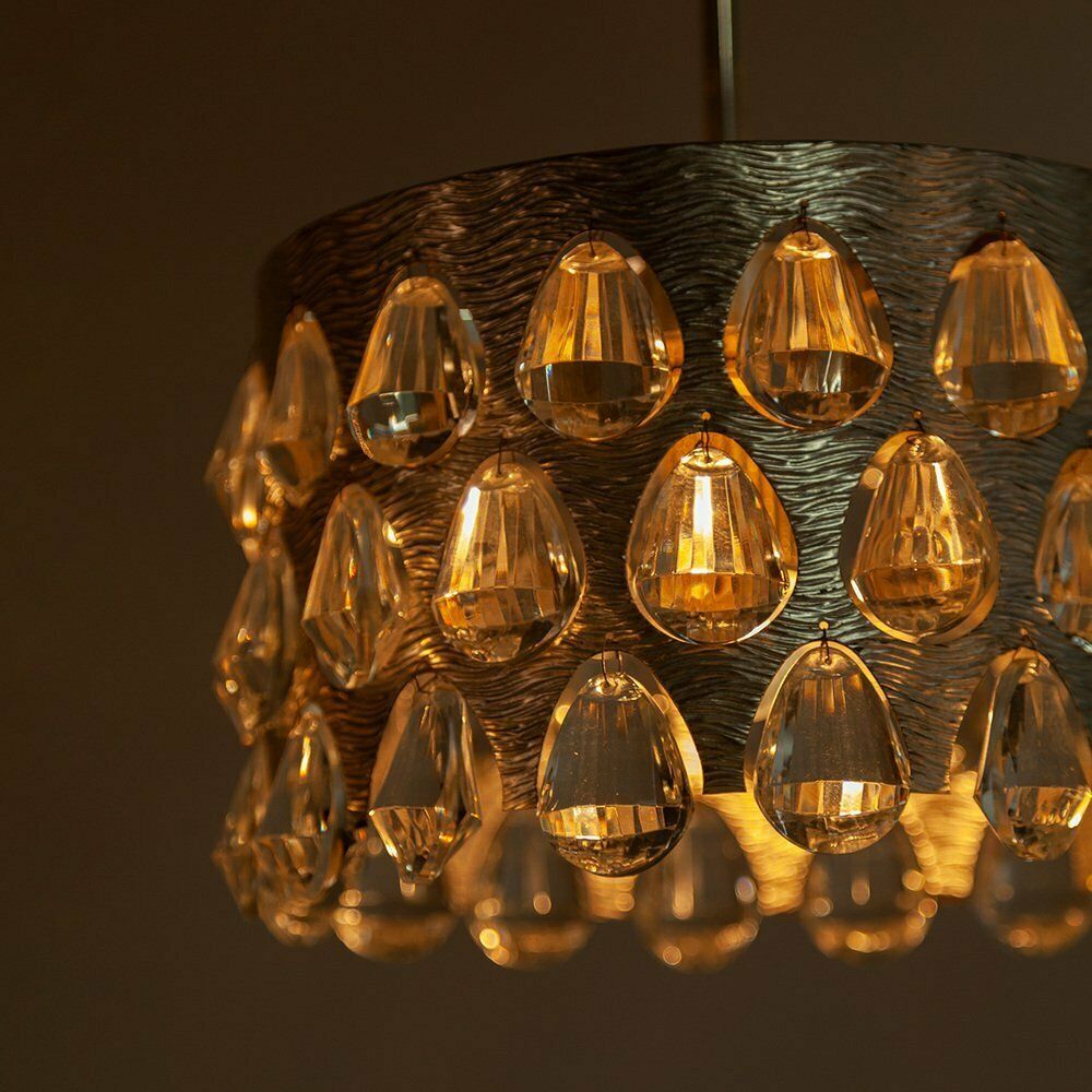 Silver Plated Chandelier By Palwa, 1970s photo for sale